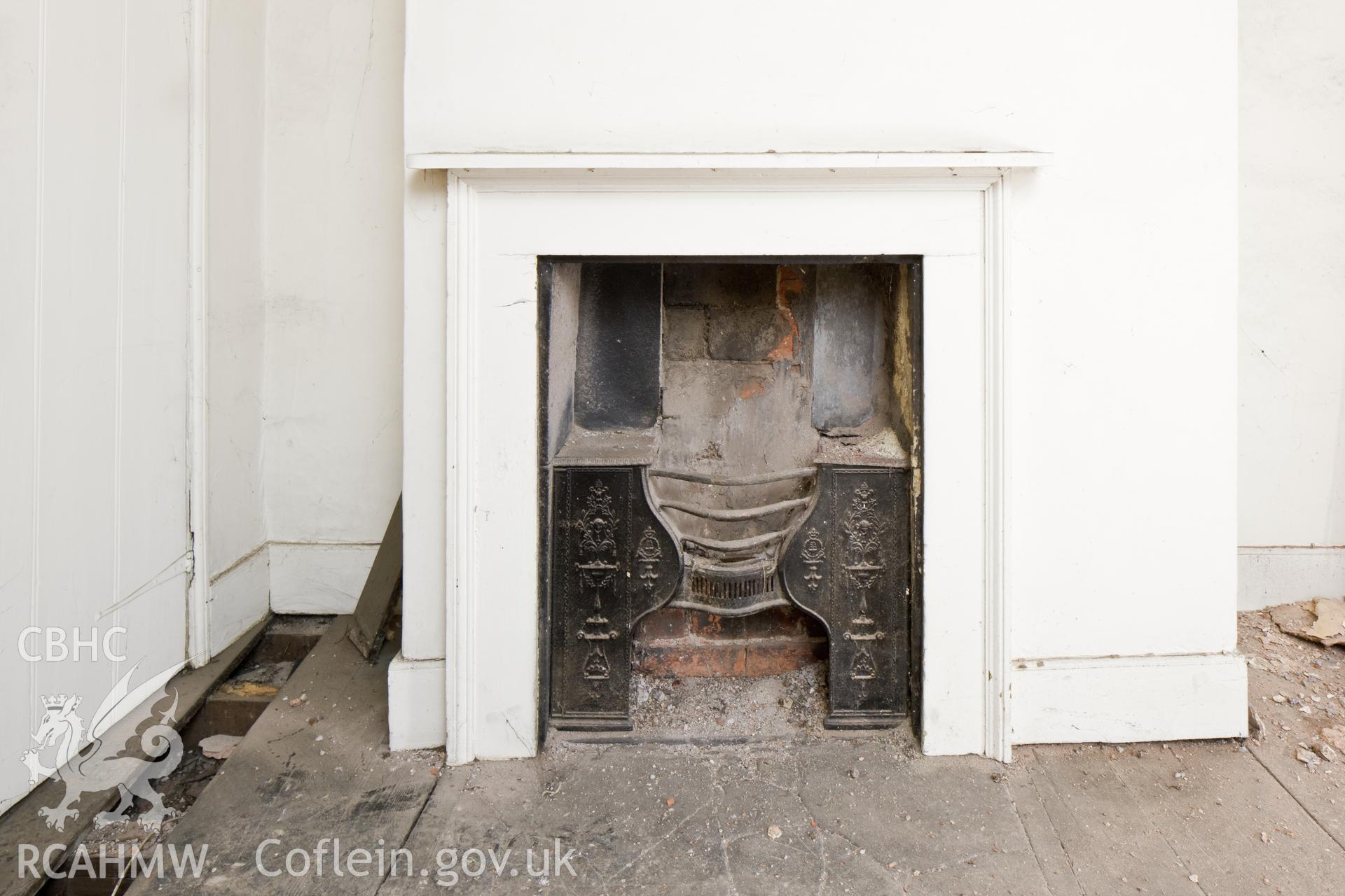 Fireplace.