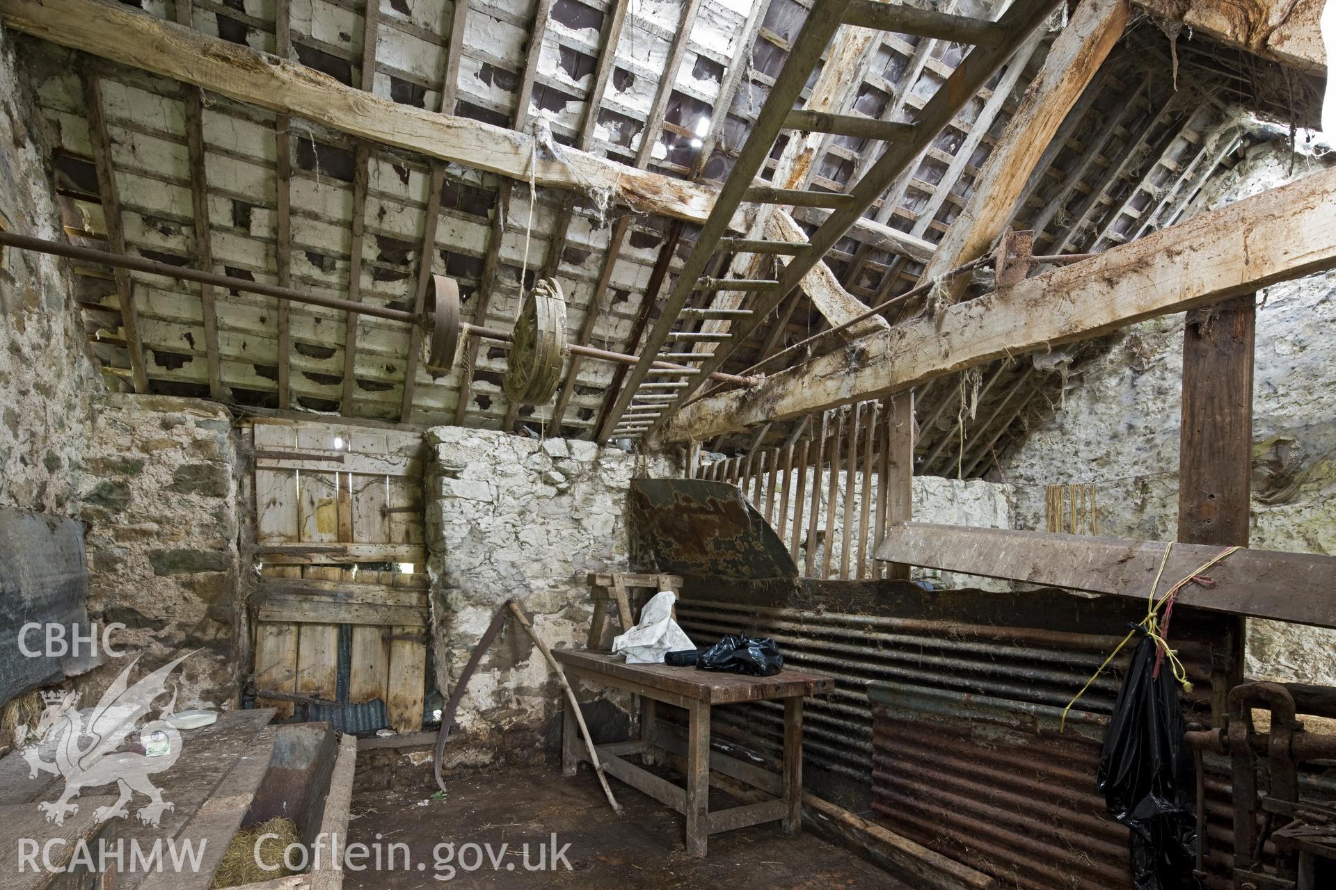 Interior, threshing floor.