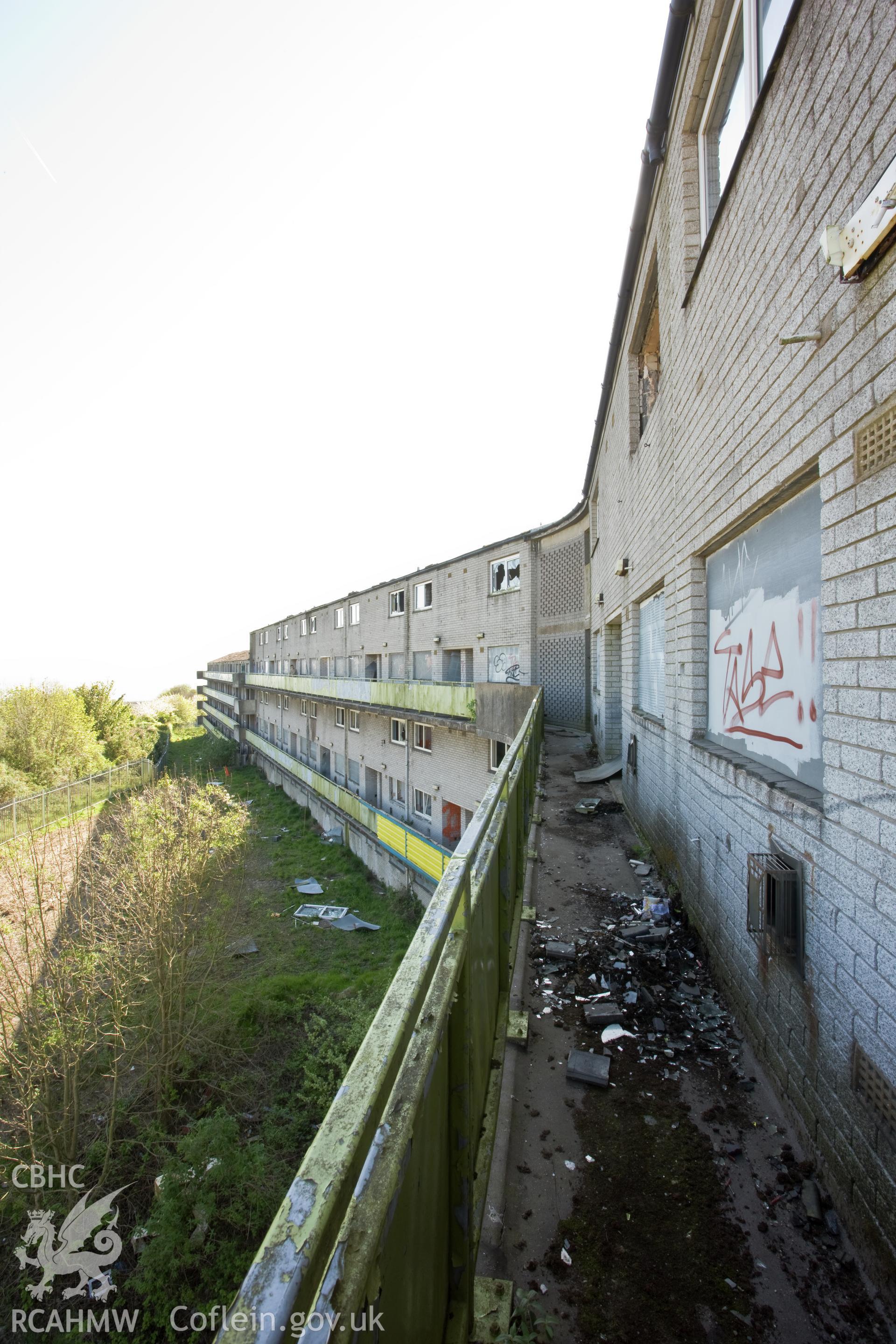 Prince Charles Court, fourth floor entrance balcony.