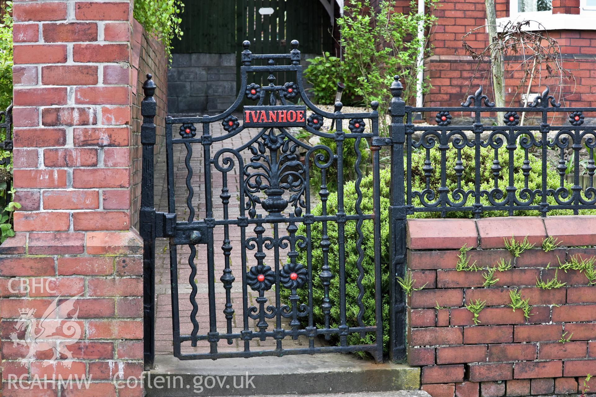 Ivanhoe, cast iron gate.