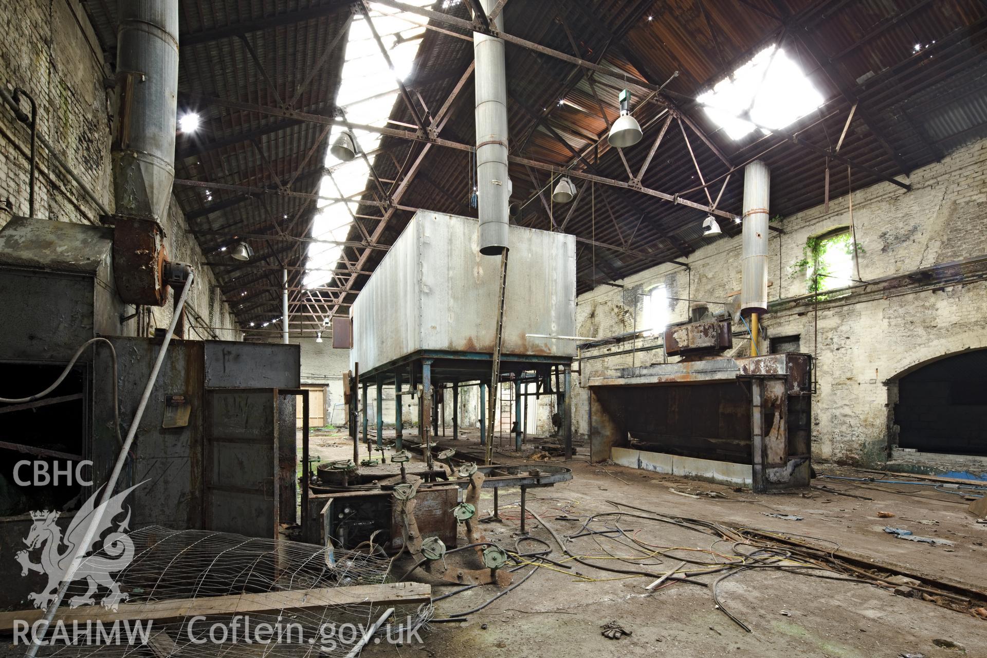 East wing interior viewed from the southwest.