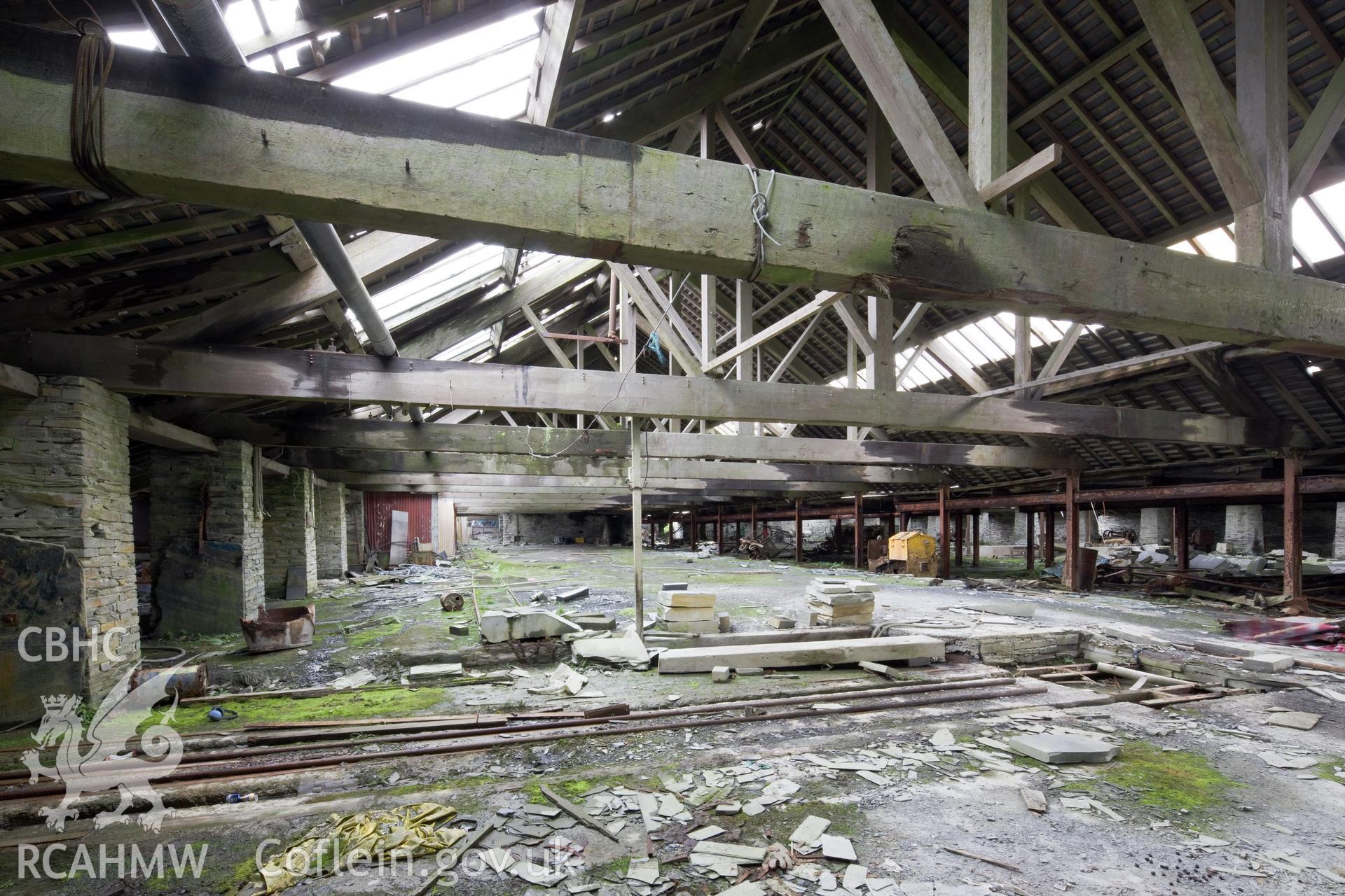 Tramway carrying blocks into saw (now removed), Mill 3.
