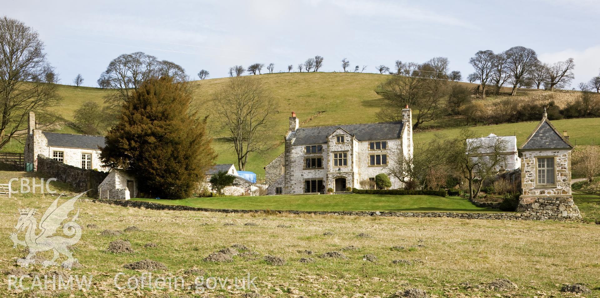 Distant view from the south southeast.