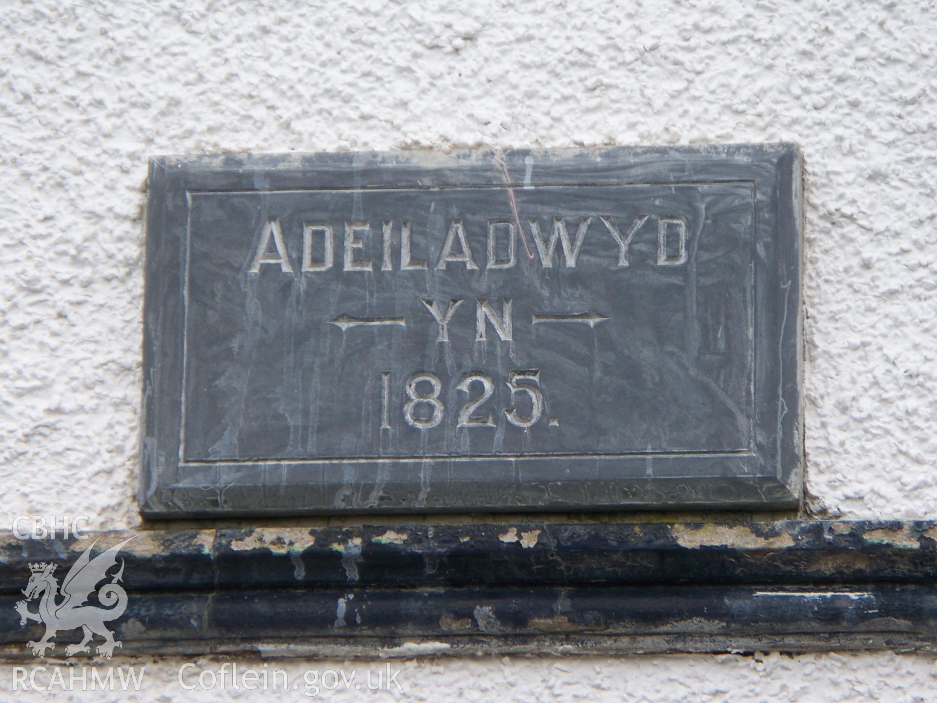 Datestone, 1825.