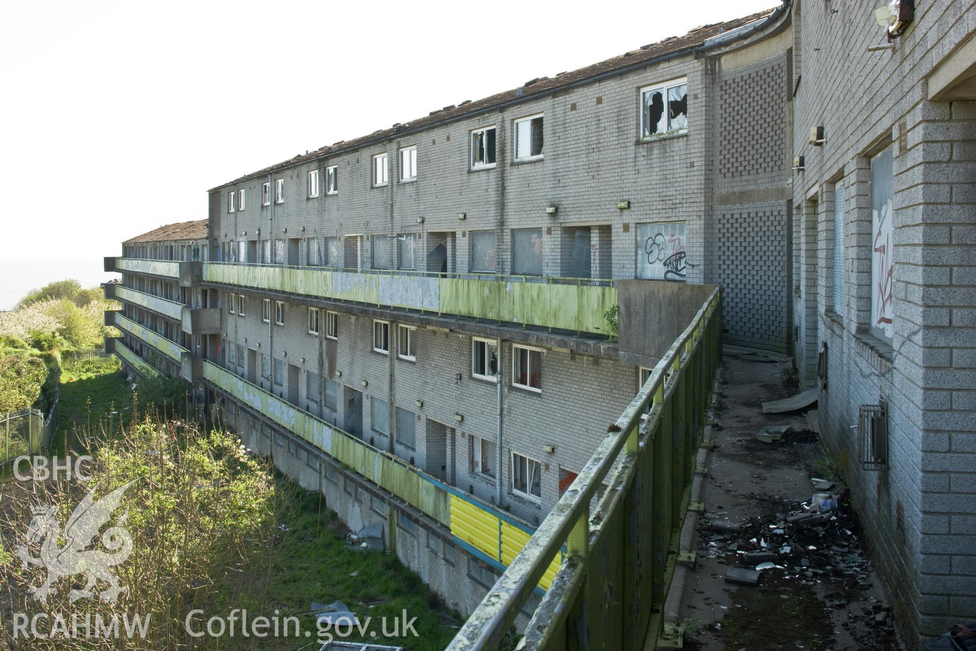 Prince Charles Court, viewed from fourth floor balcony.