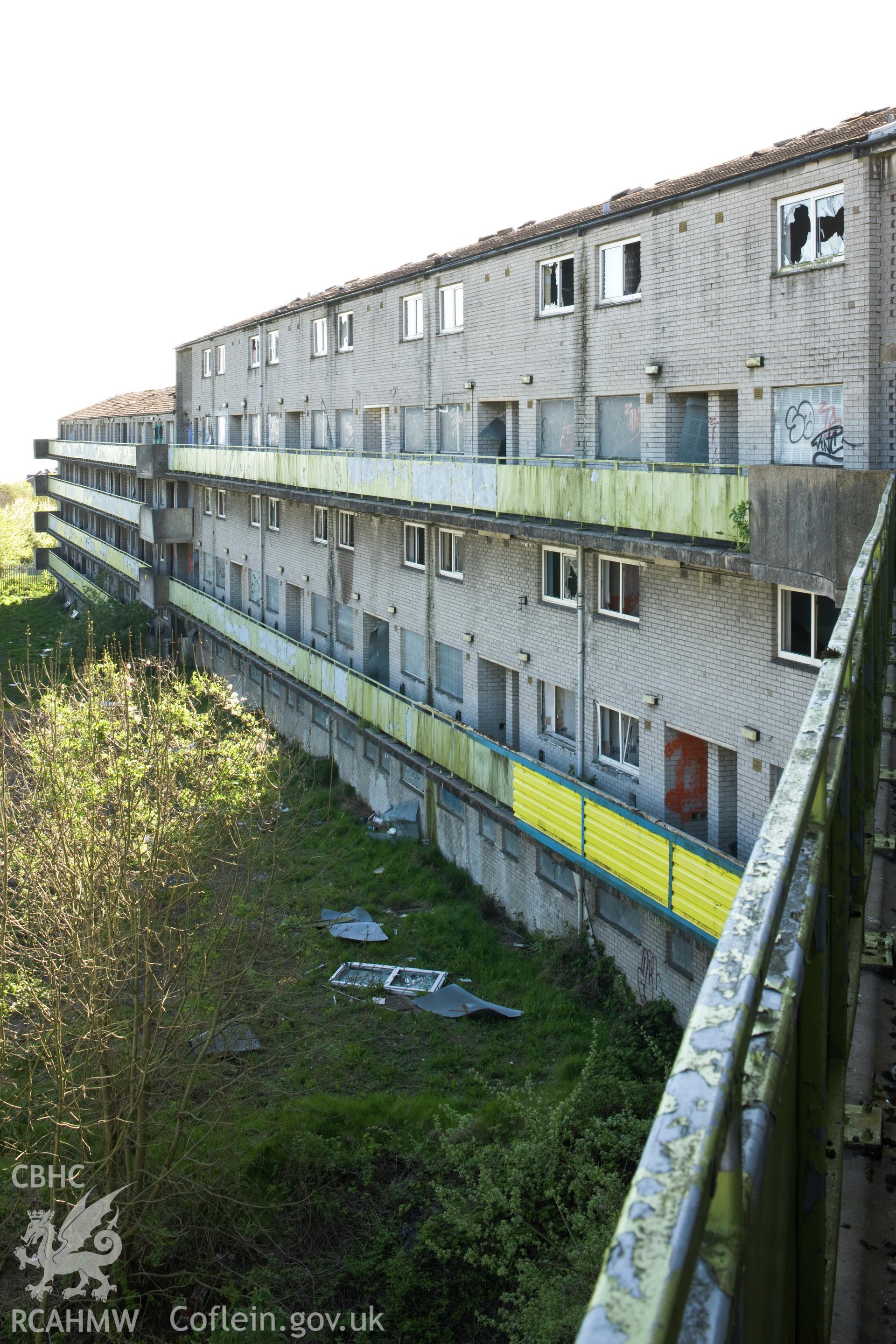 Prince Charles Court, viewed from fourth floor balcony.