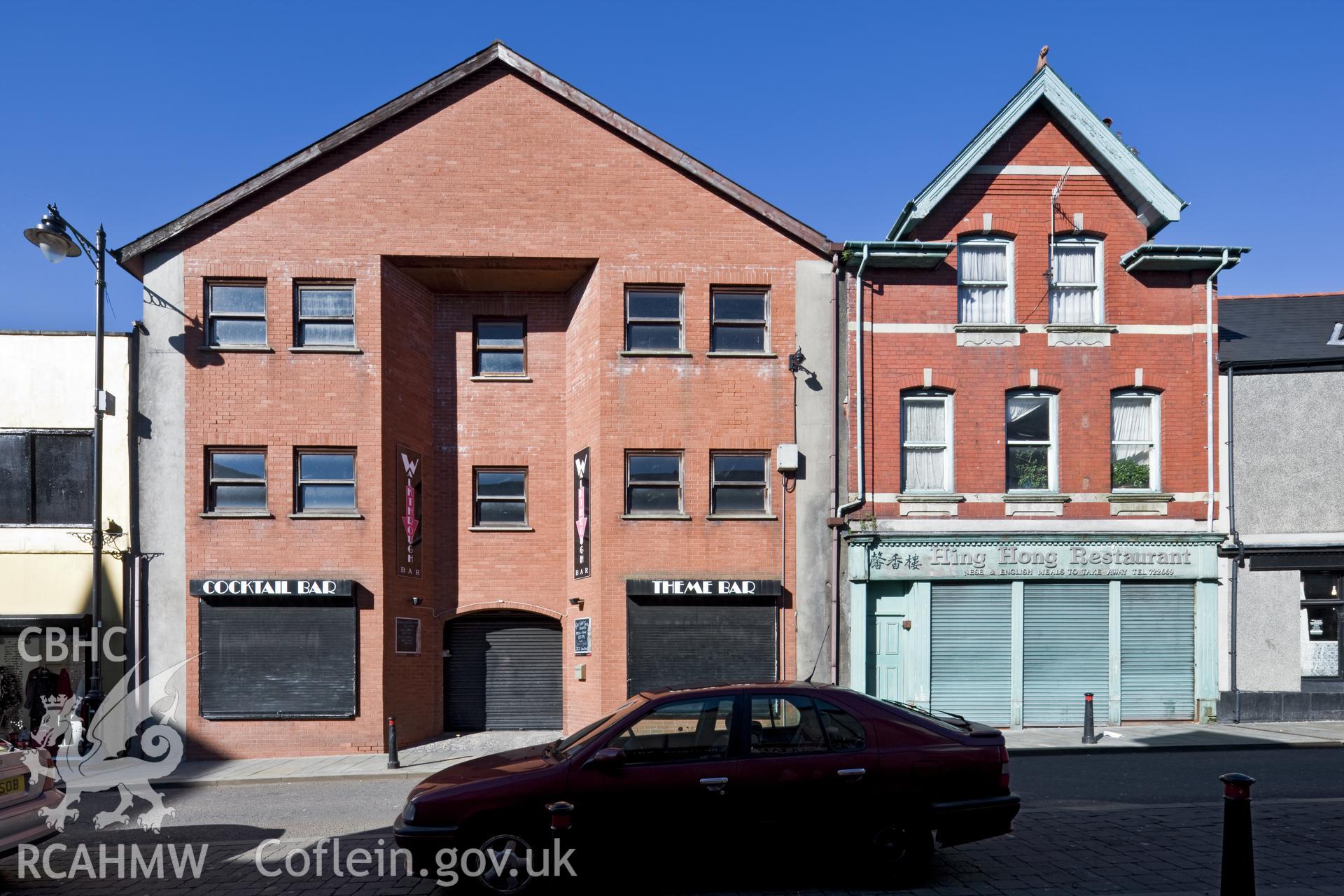Merthyr High Street from the north, west side, building by building going north.
