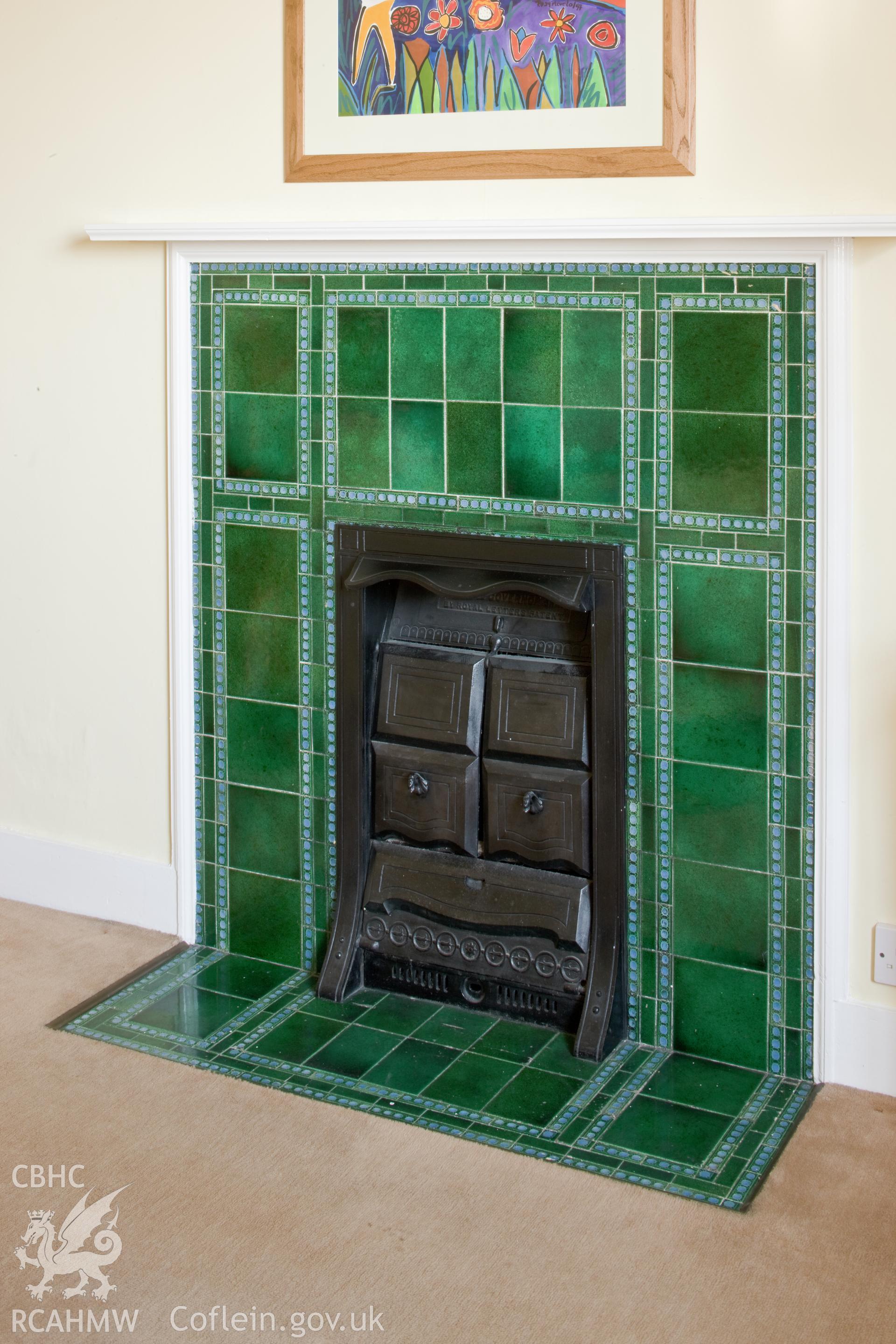 Fireplace.