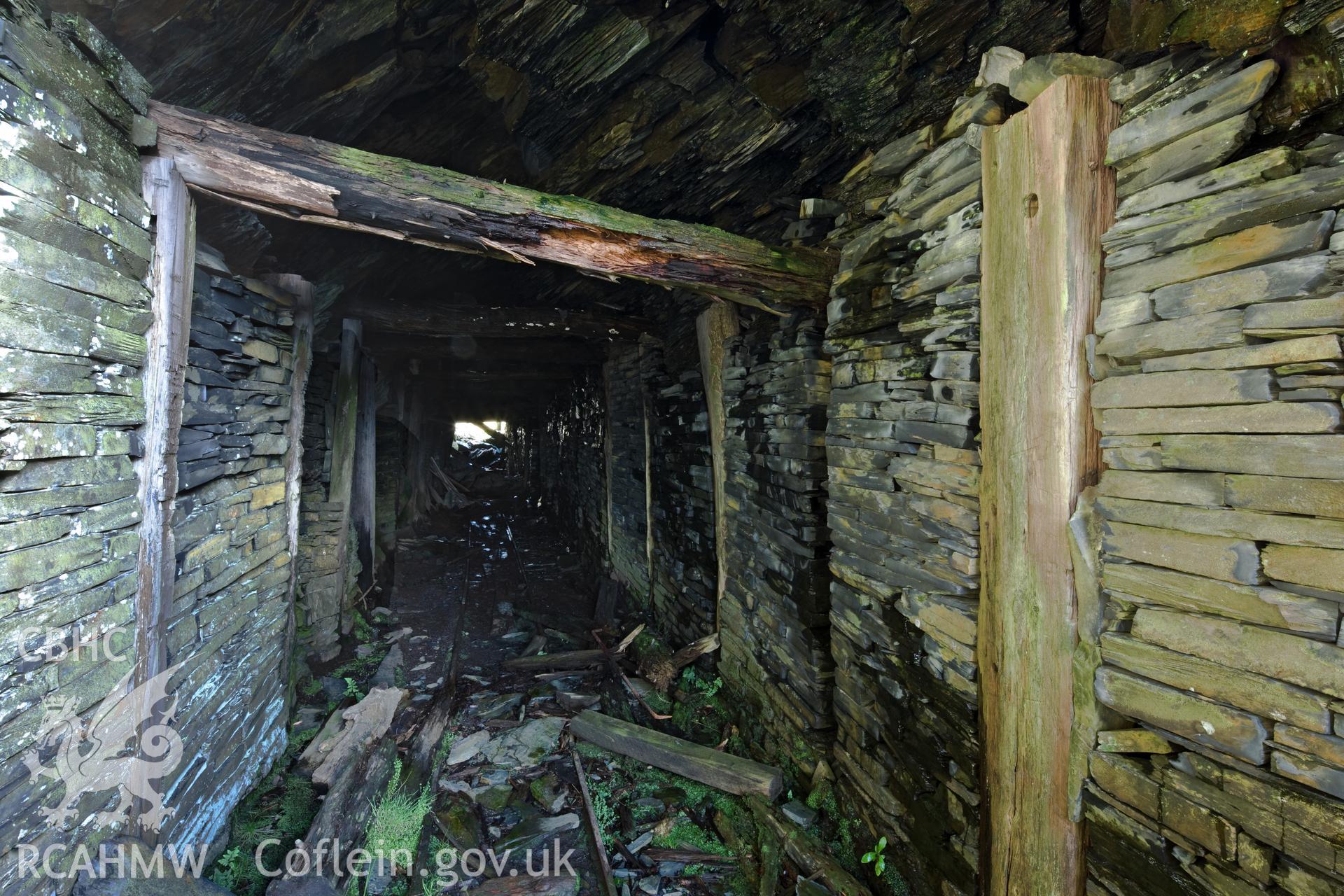 Long Tip Tramway tunnel interior.