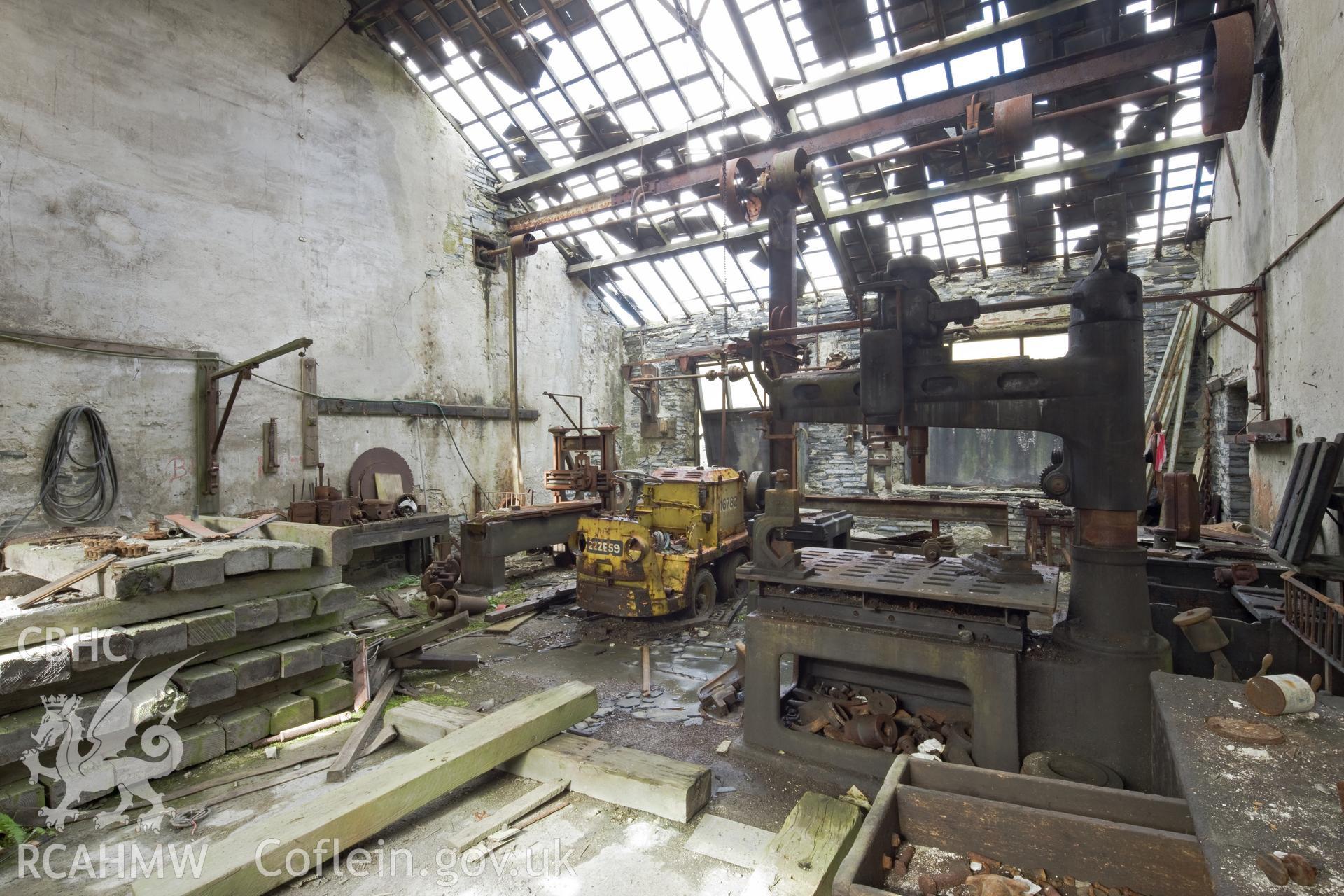 Engineering workshop, interiors.