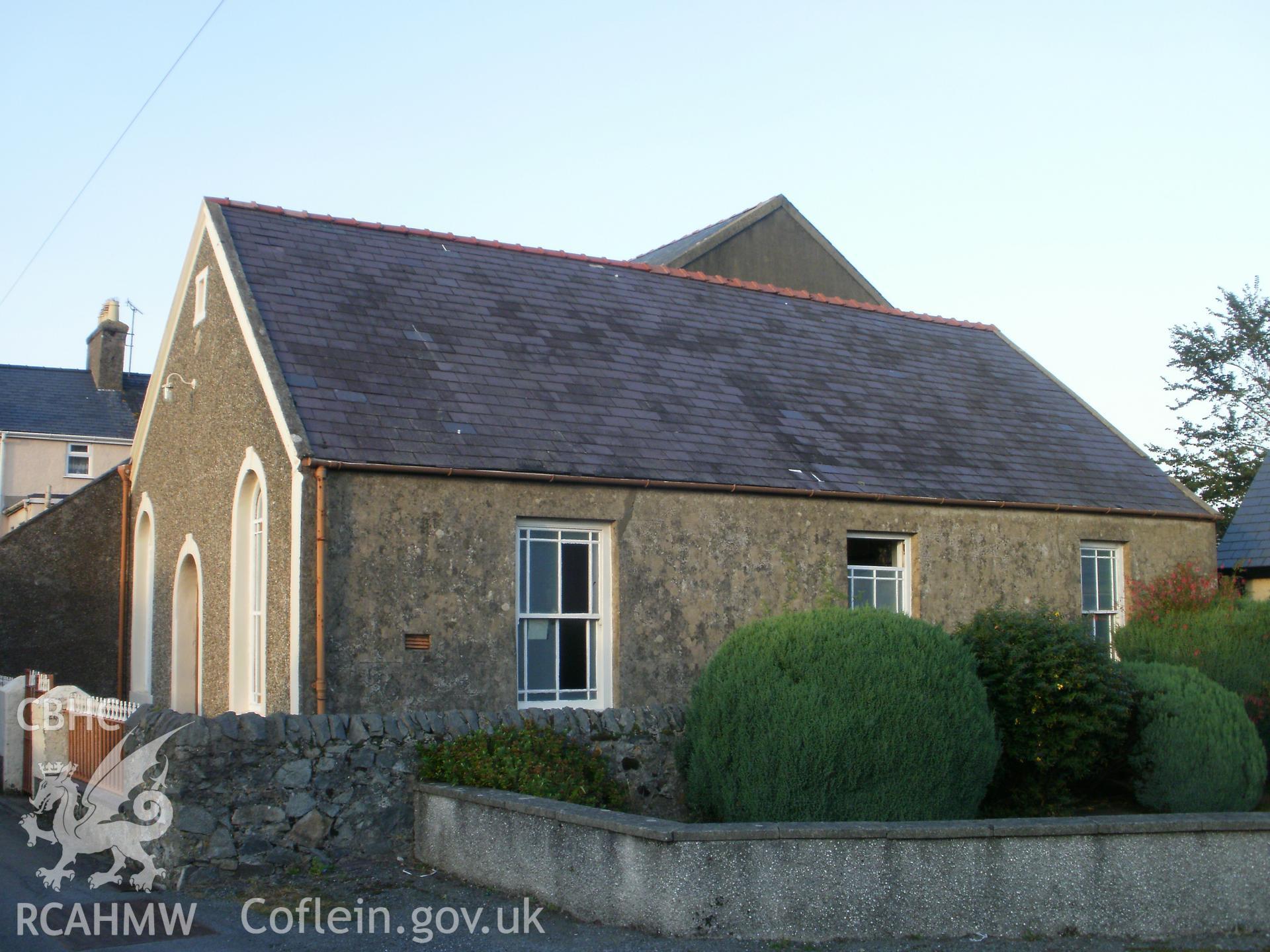 Sunday school to rear of chapel, south front and south west side.