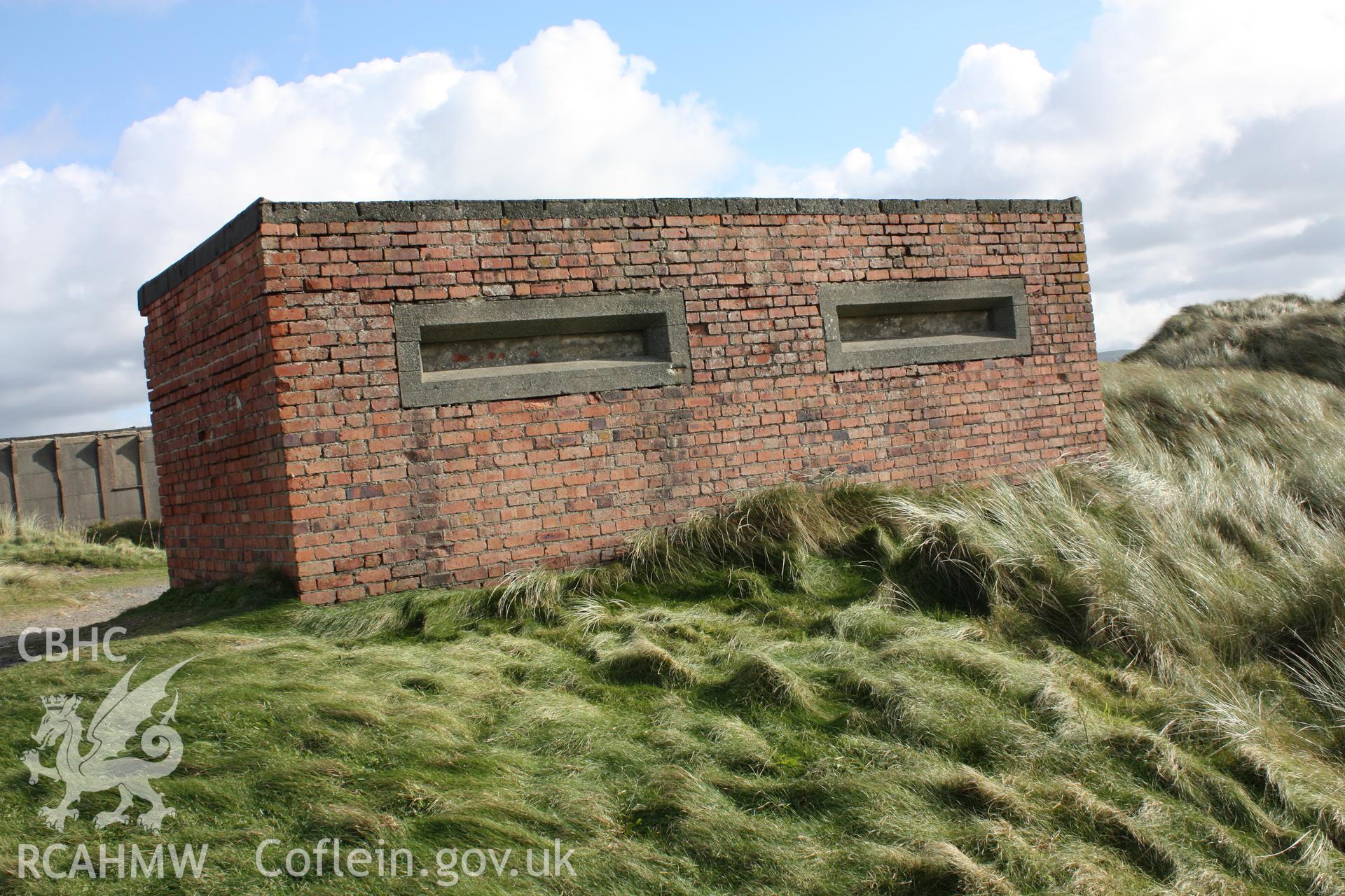 Seaward facade of the observation post viewed from the northwest.