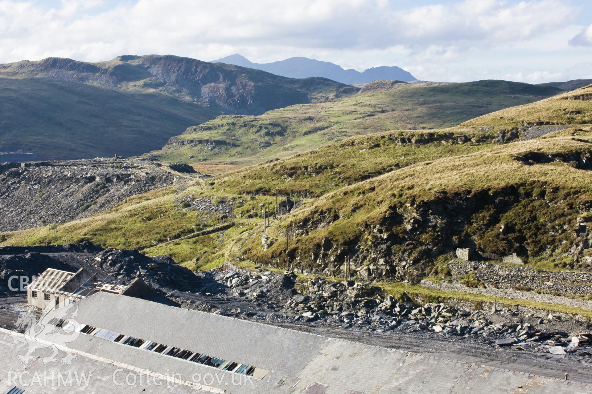 Tramway system Maen-Offeren Quarry viewed from the southeast.