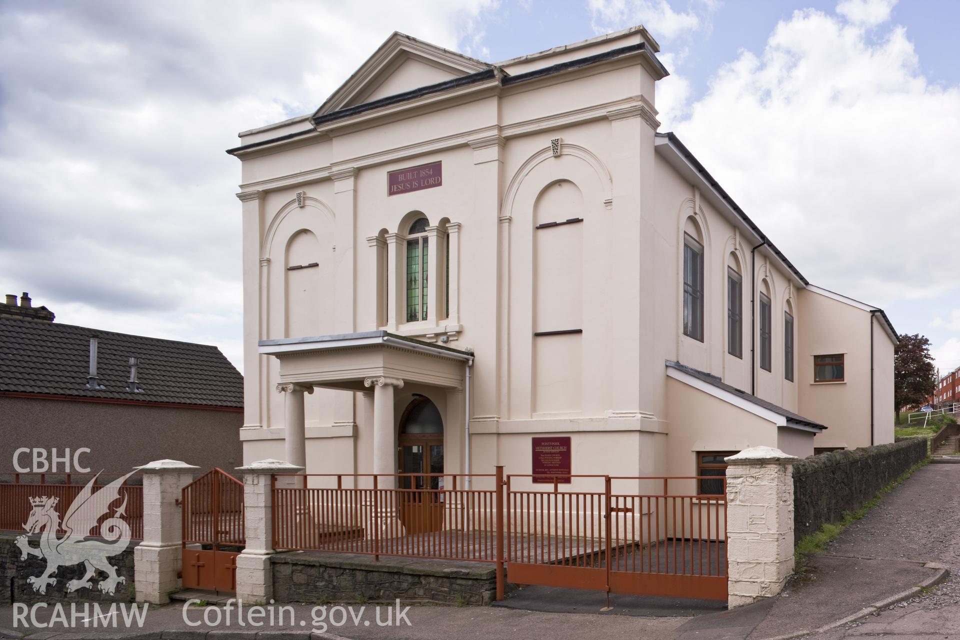 RCAHMW digital photographic survey of Wesleyan Chapel, Nicholas Street, Pontypool, taken by Iain Wright, 16/05/2010.