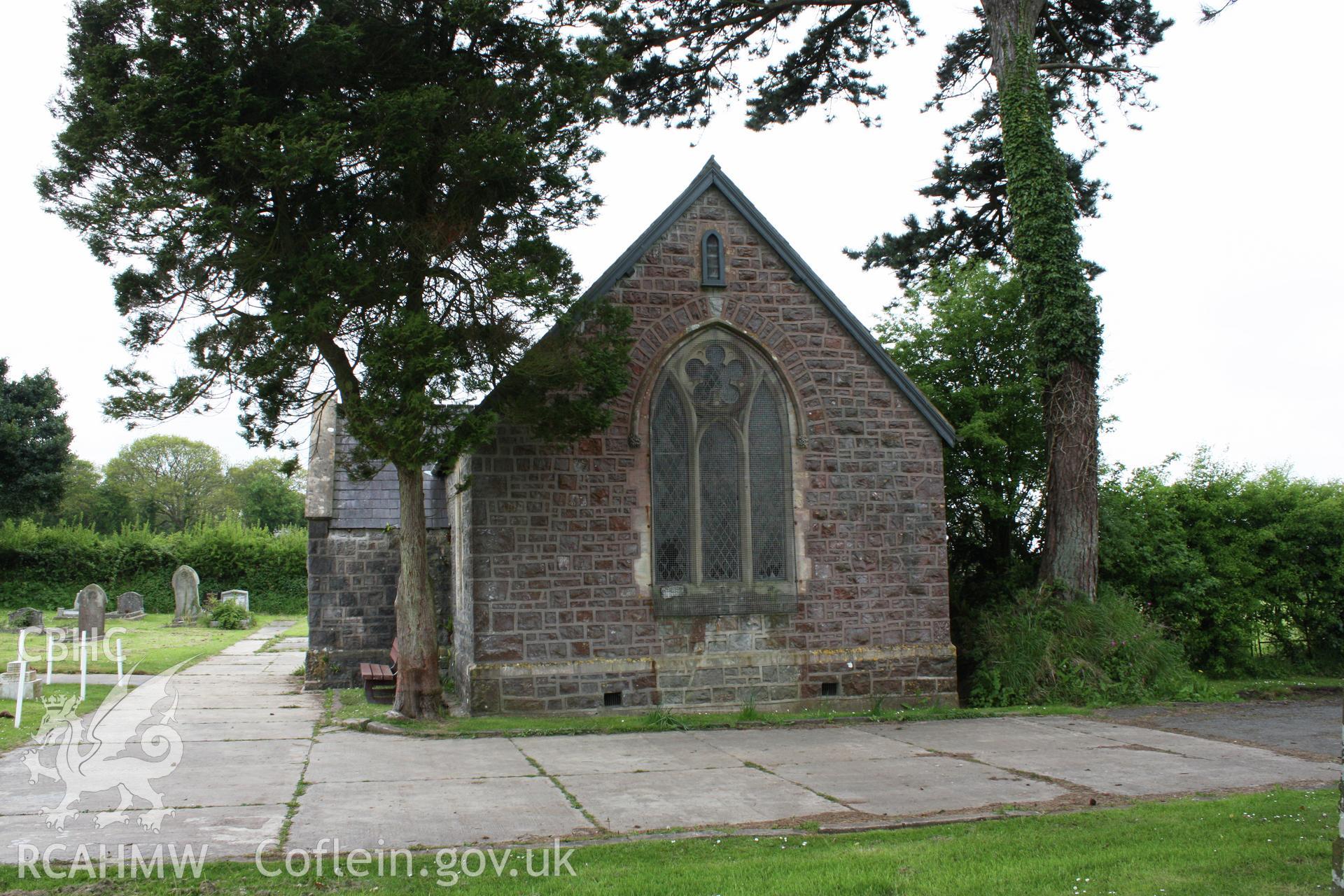 Cemetary chapel, viewed from the east.
