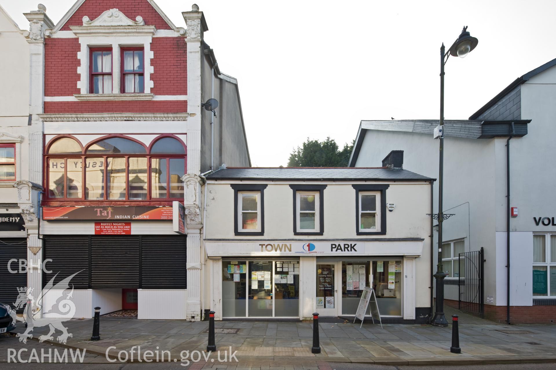 Merthyr High Street from the north, east side, building by building going south.
