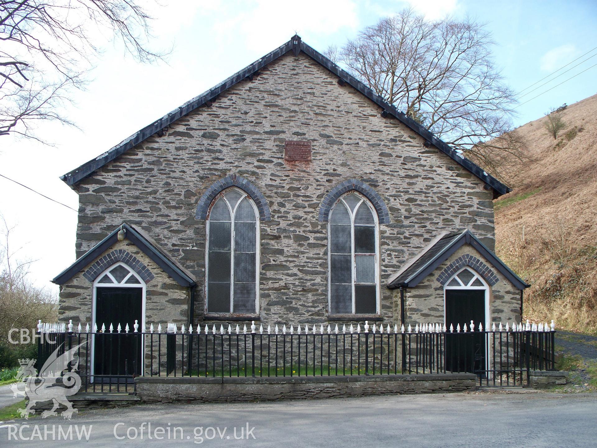 South east gable front elevation and entrance.