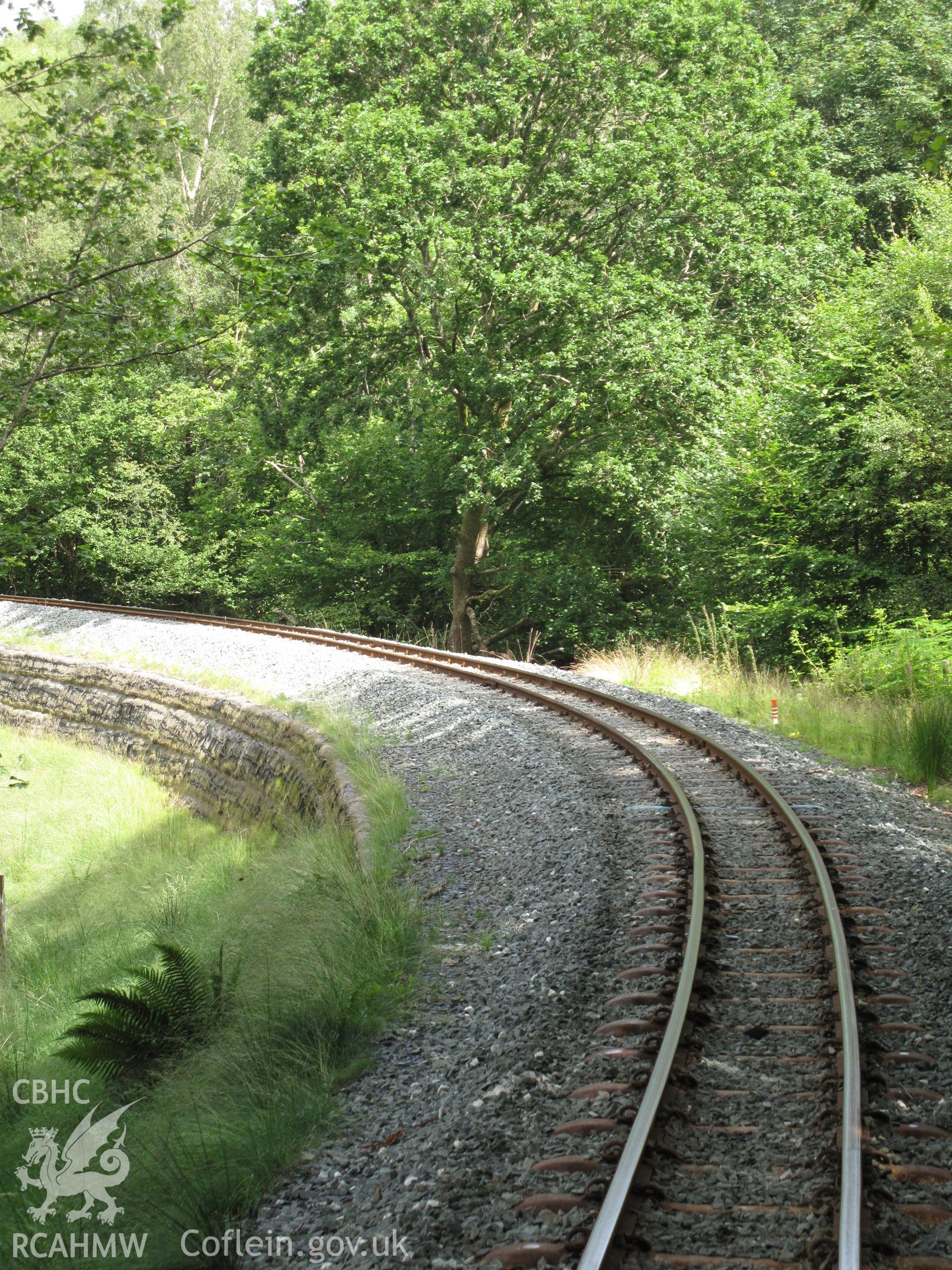 Embankment south of Nantmor looking north.