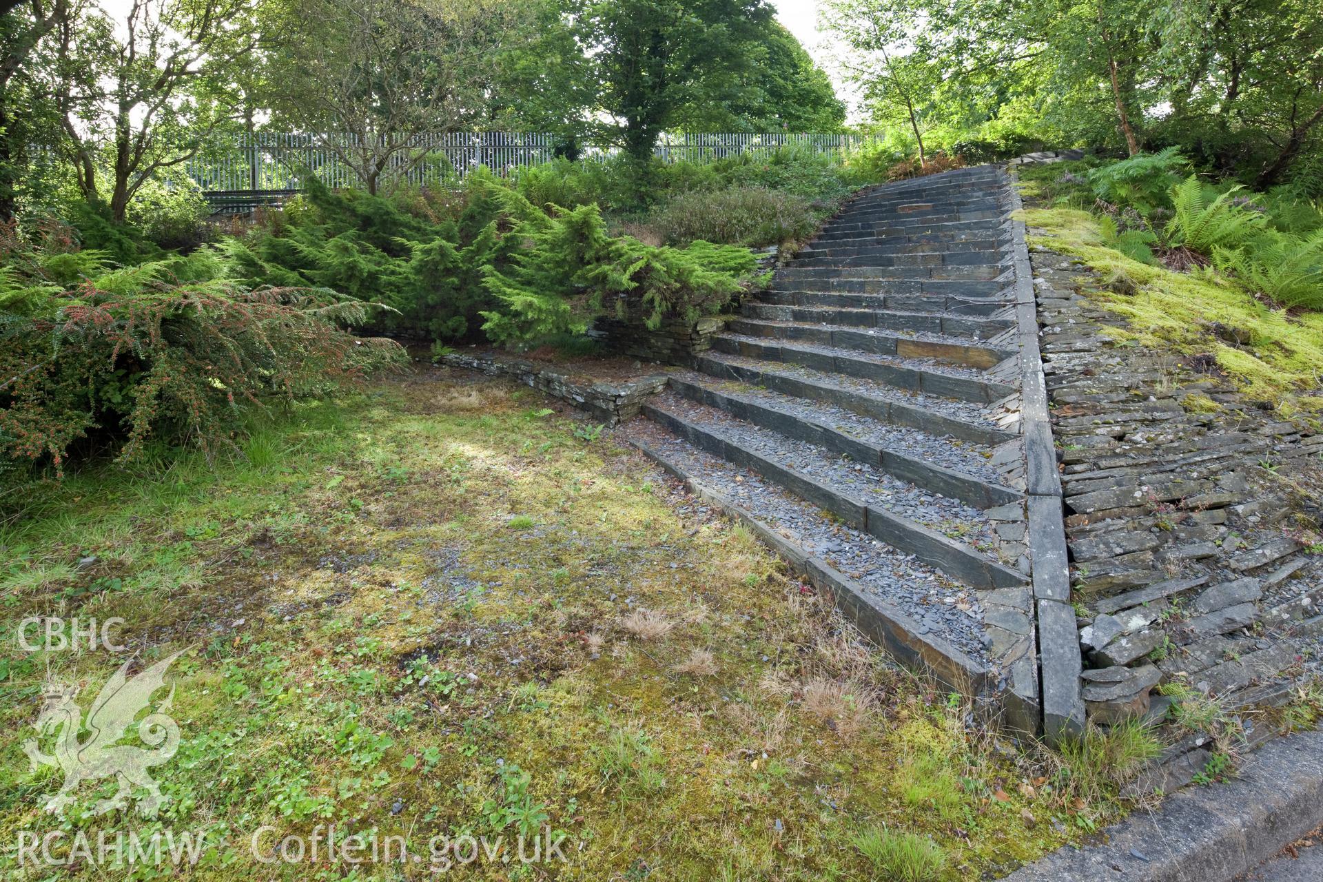 "Rest area" Landscape gardening designed by Dame Sylvia Crowe.