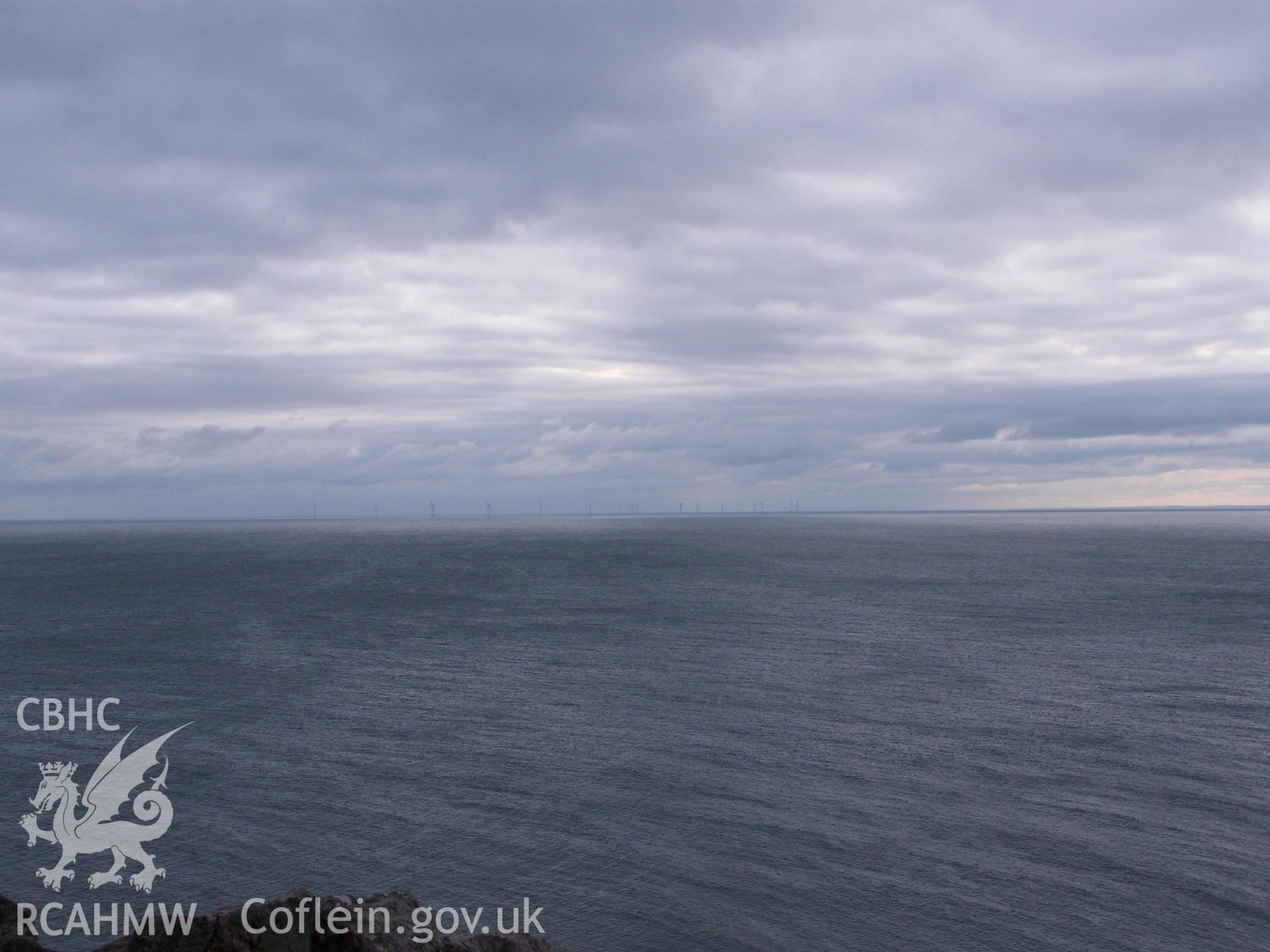 Twenty-five turbine array as seen from the top of the Great Orme
