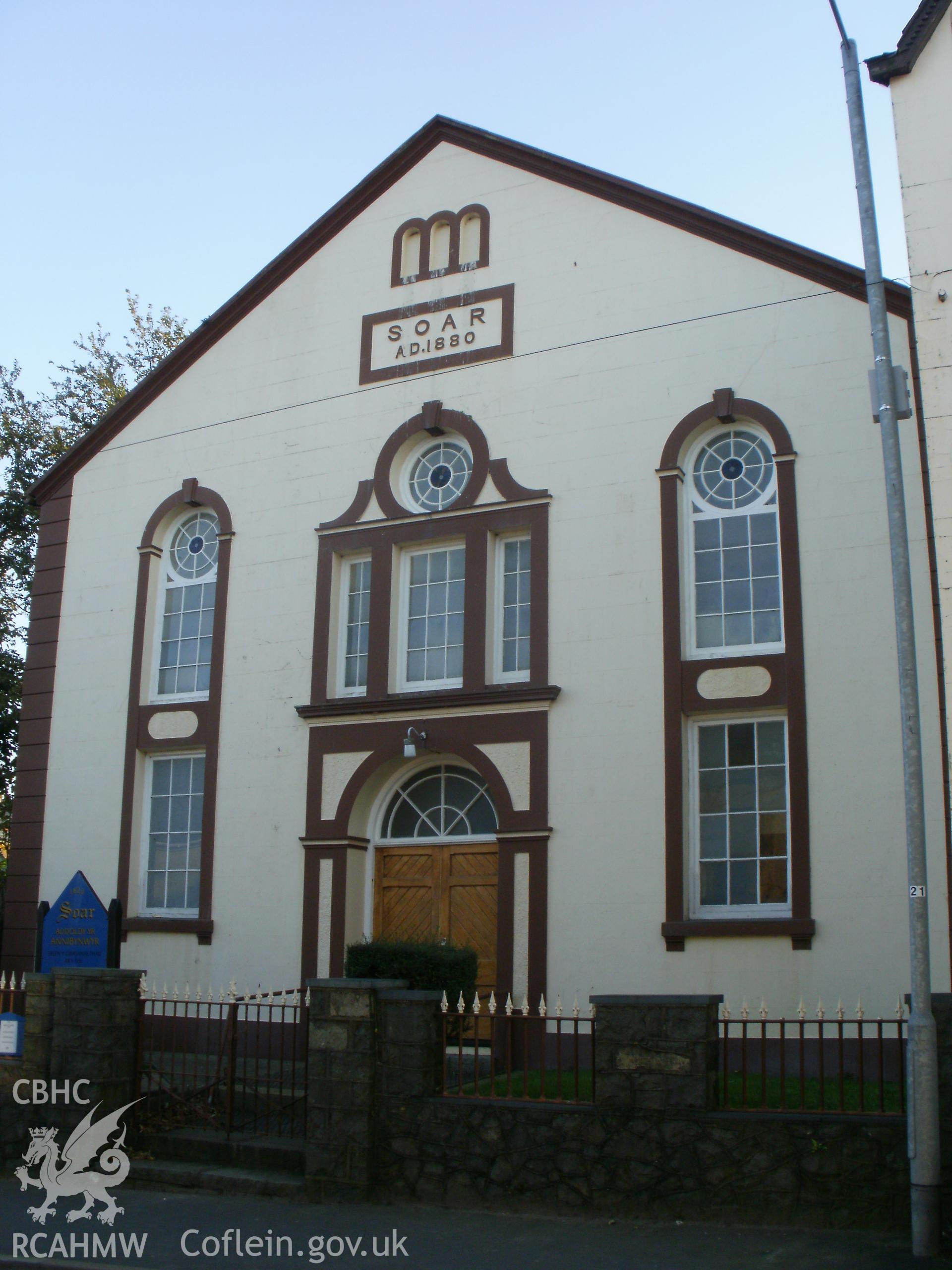 North front facade and entrance.