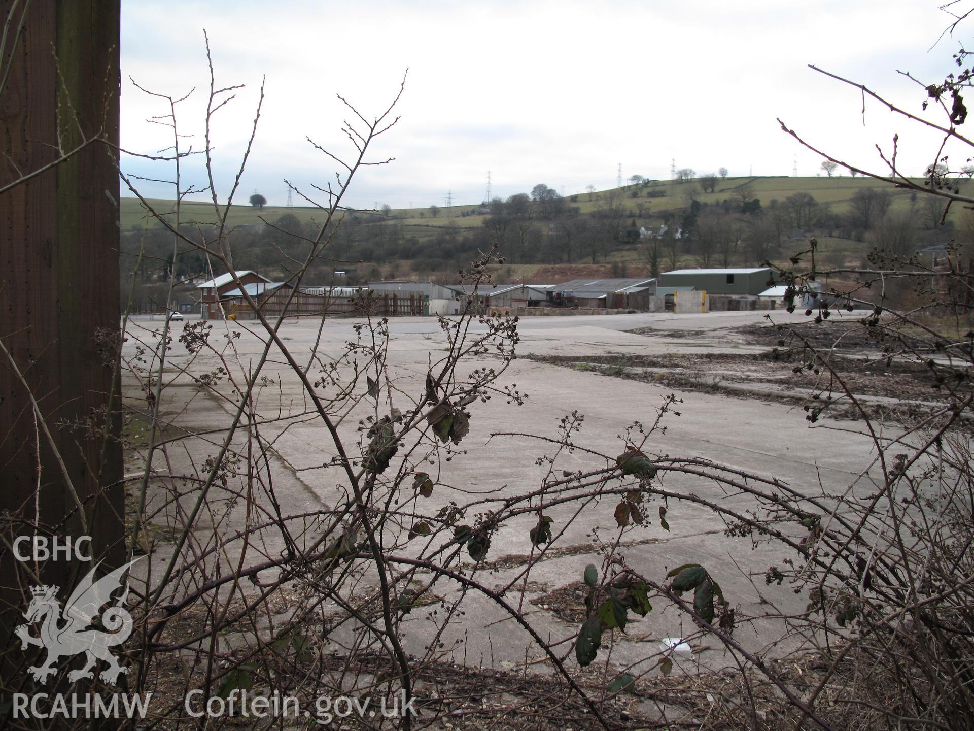 View of Universal Colliery, Senghenydd, from the north, taken by Brian Malaws on 12 February 2010.