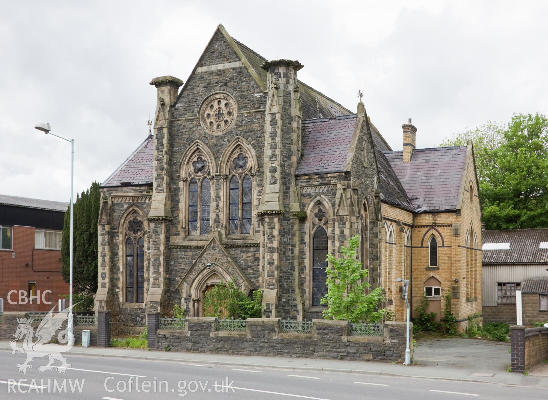 Exterior from the southeast.