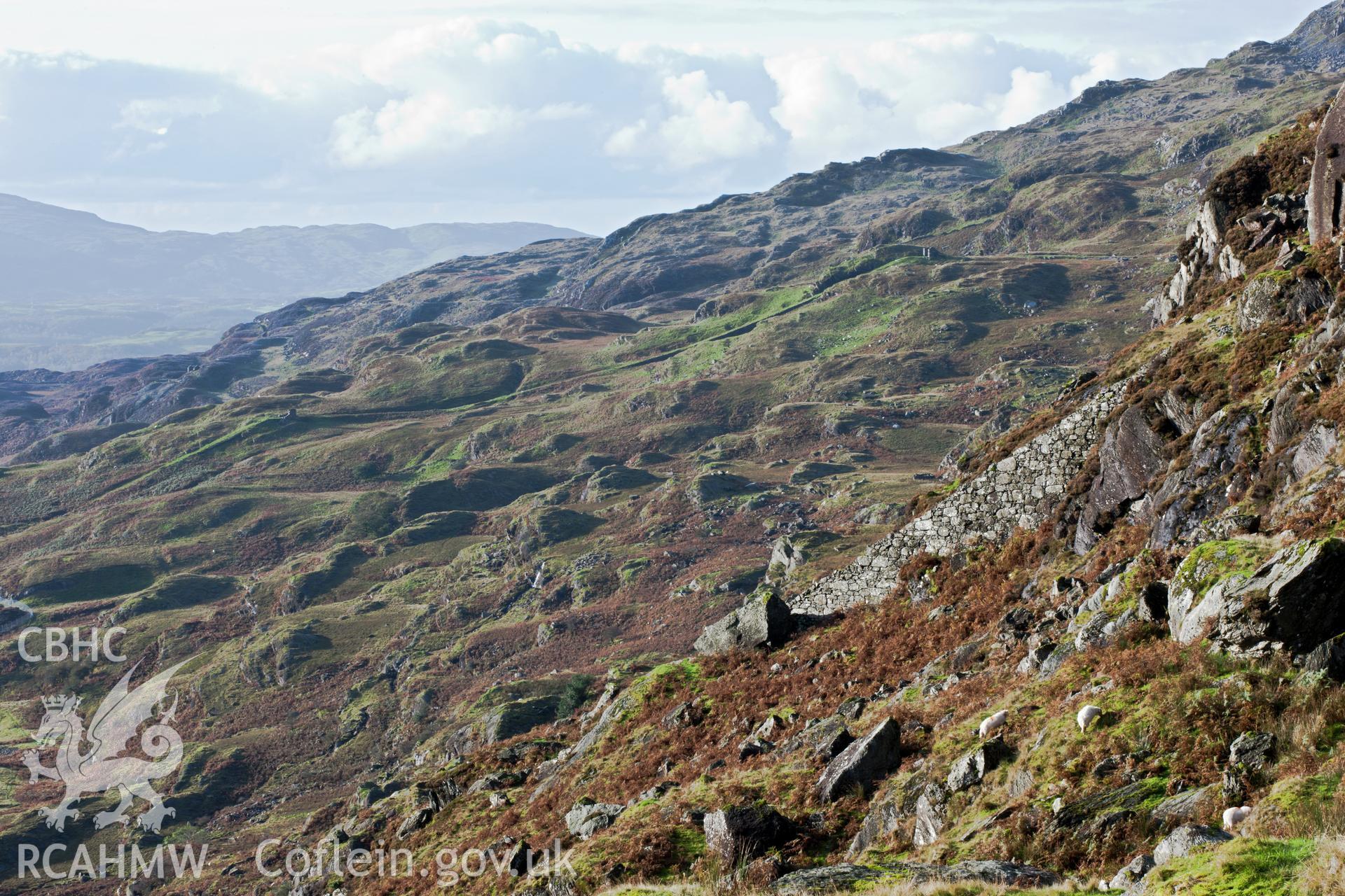View from Craig yr Wrysgan, looking southwest.