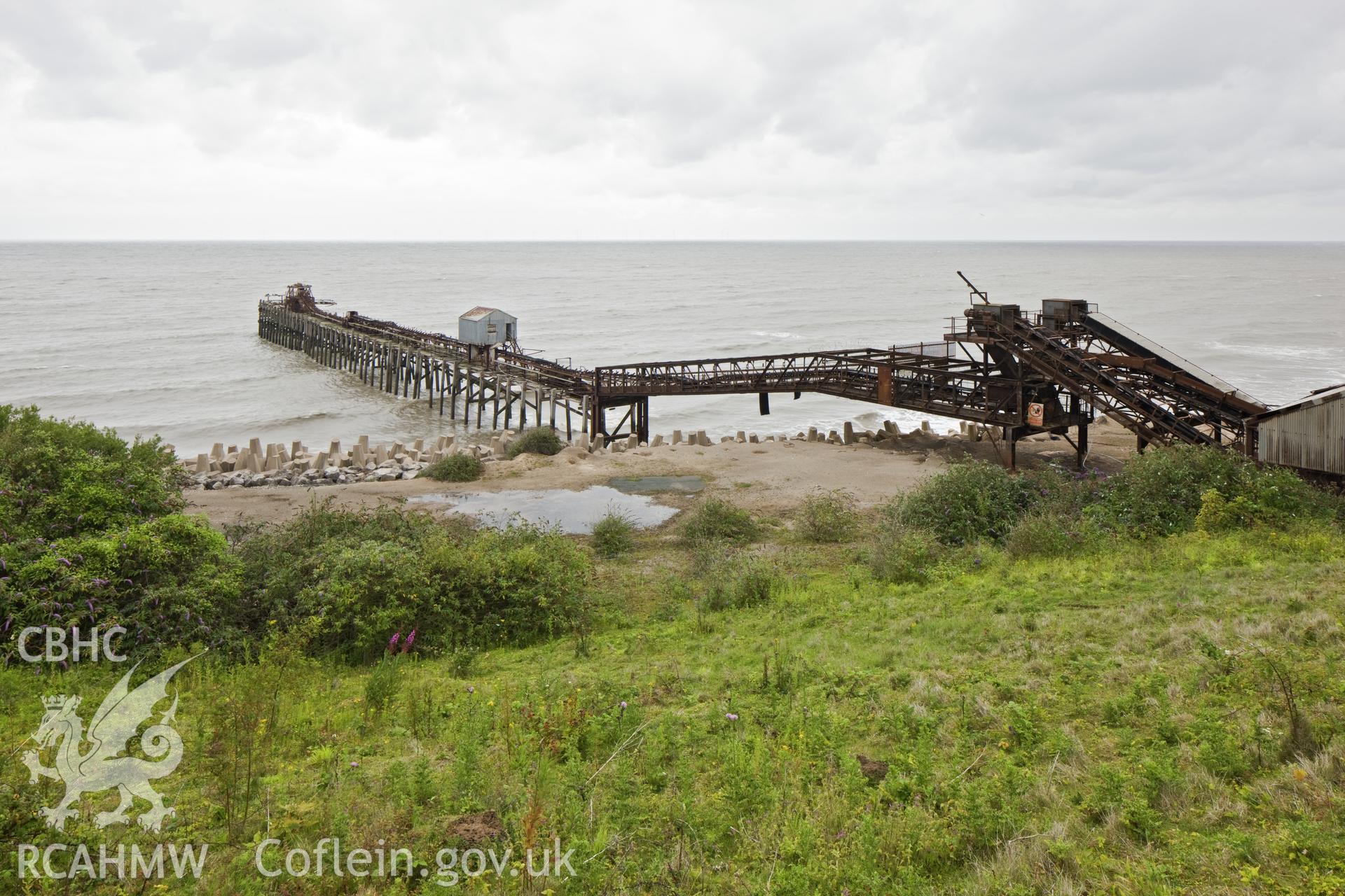 Silo and jetty from the south.