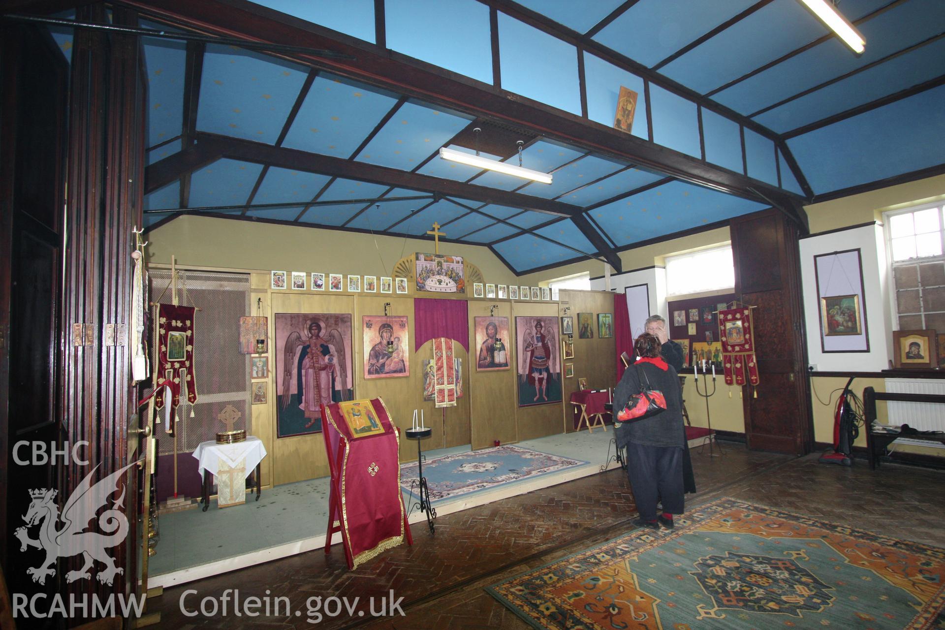 Soar chapel, view of vestry, currently used by the Greek Orthodox Church.