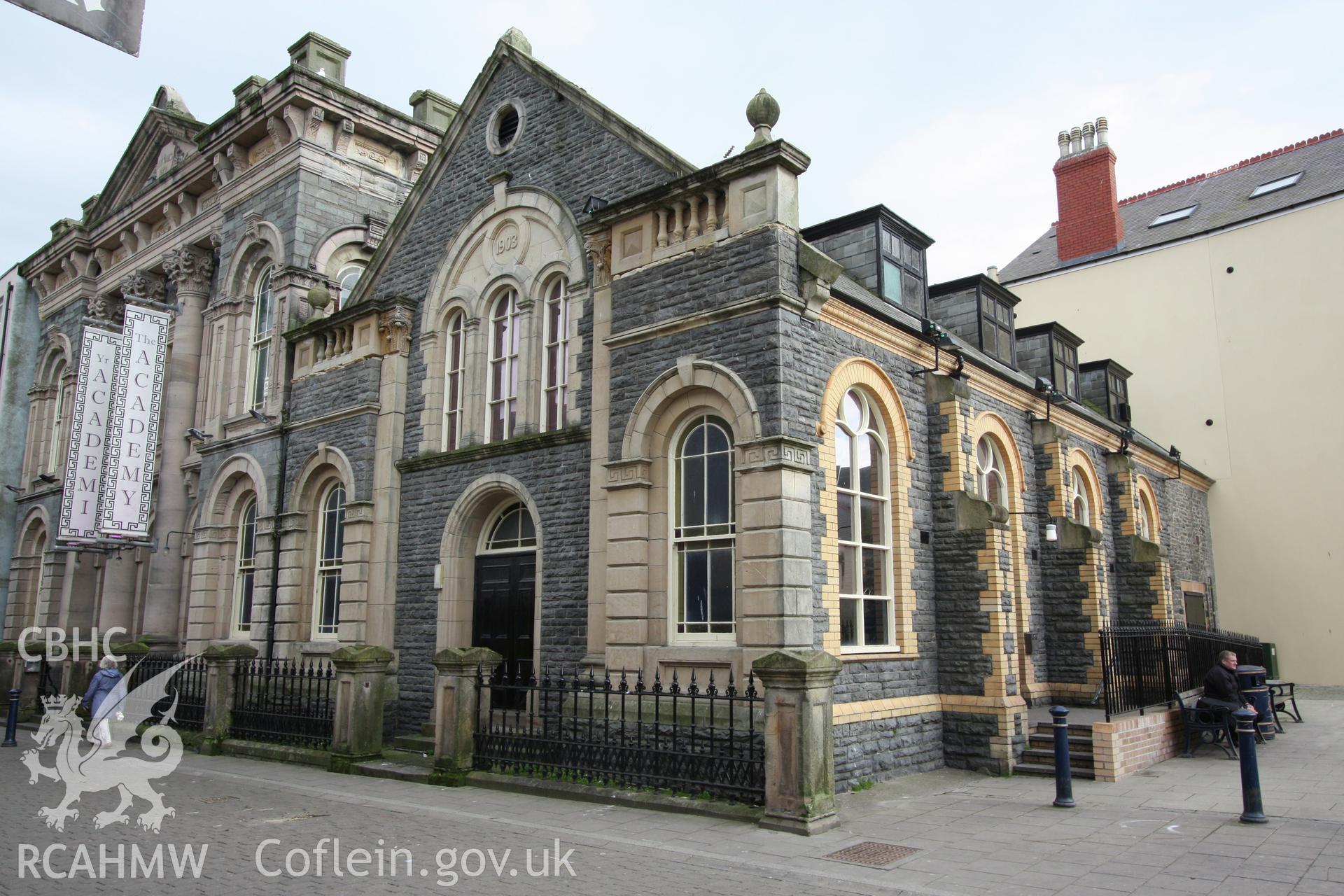 Exterior of St Paul's Chapel Sunday School, Aberystwyth