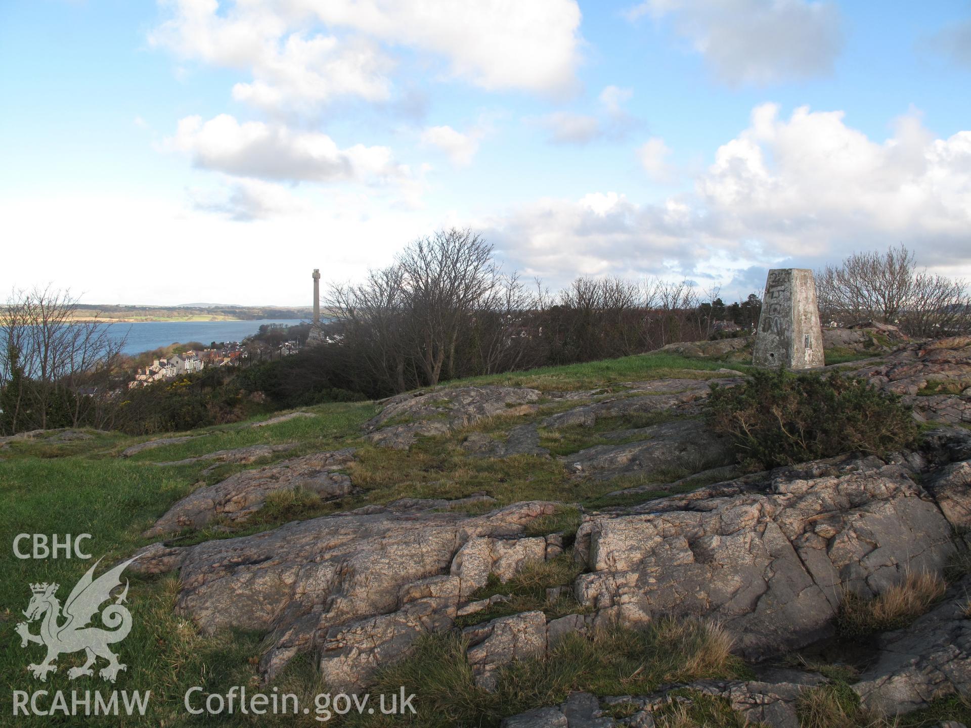 View of Twthill, Caernarfon, from the southwest, taken by Brian Malaws on 21 December 2009.