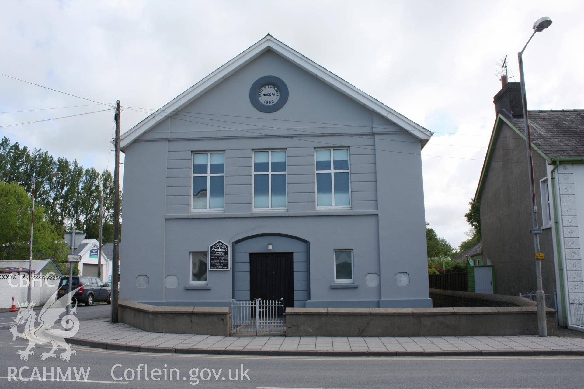 Noddfa Welsh Baptist Church, front facade from the west.