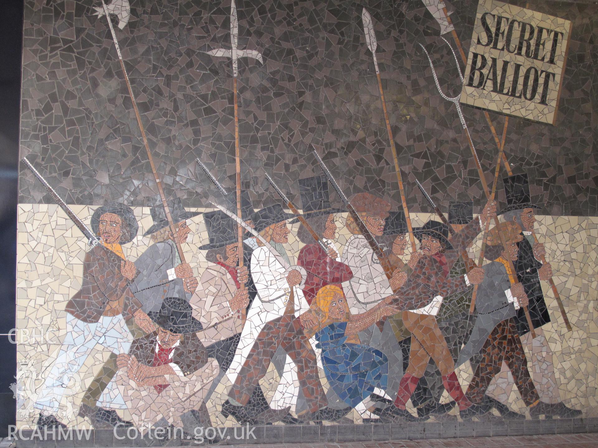Chartist Uprising Mural, Newport, taken by Brian Malaws on 01 March 2010.