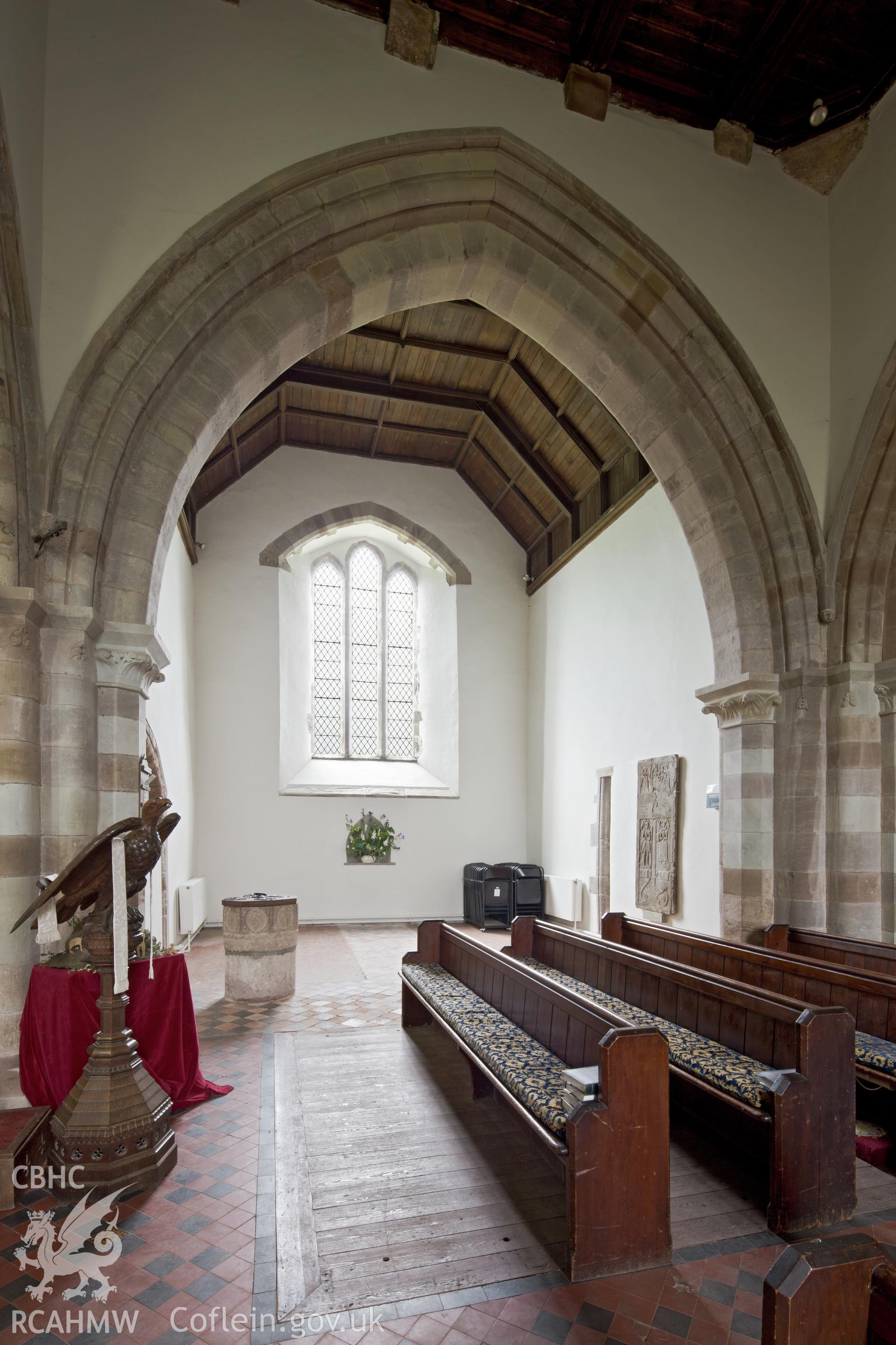 Interior of south transept.