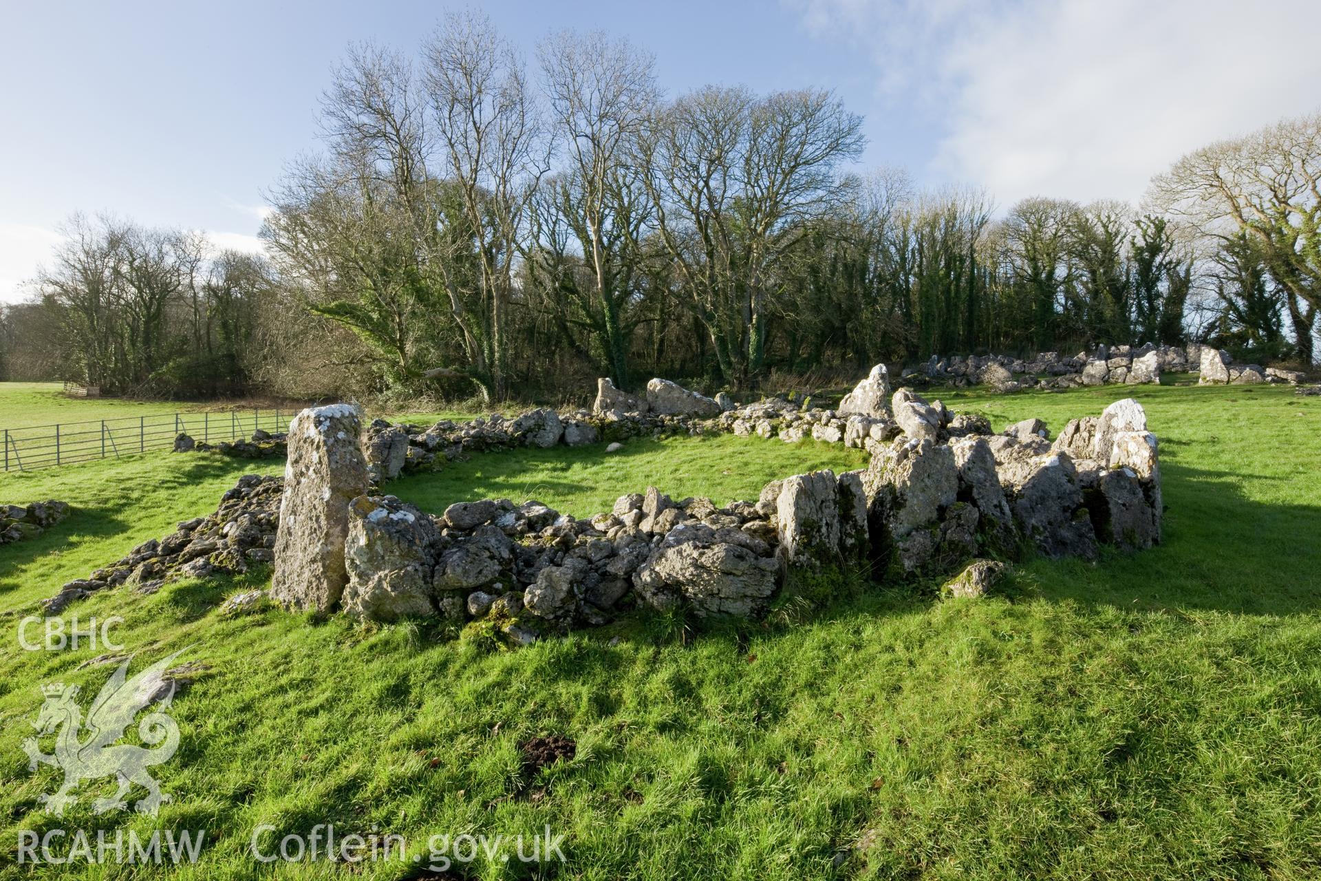 View from the northeast of the hut on the south of the site.