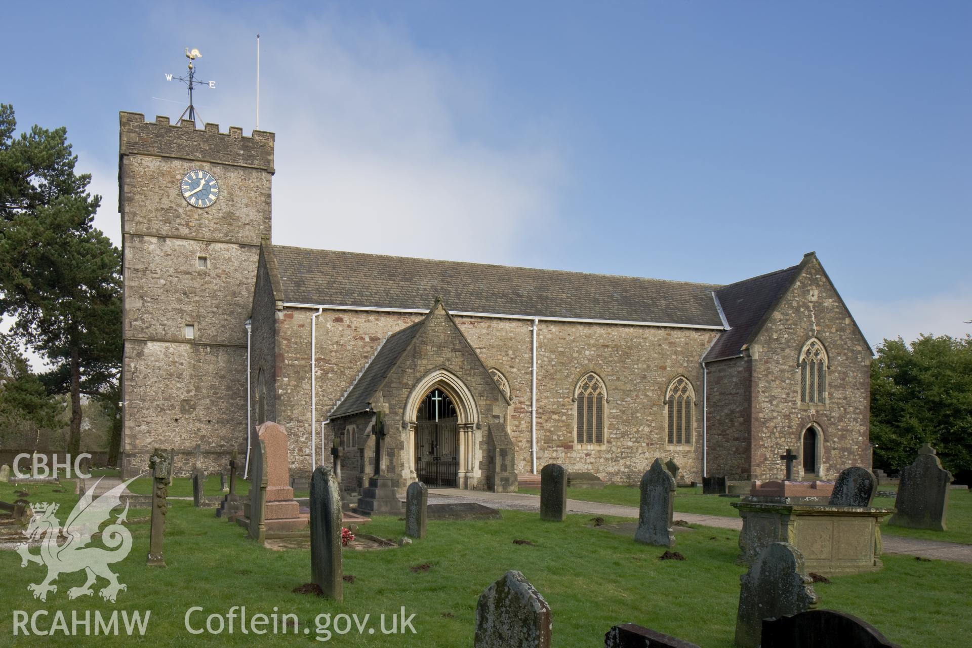 Exterior from the south.