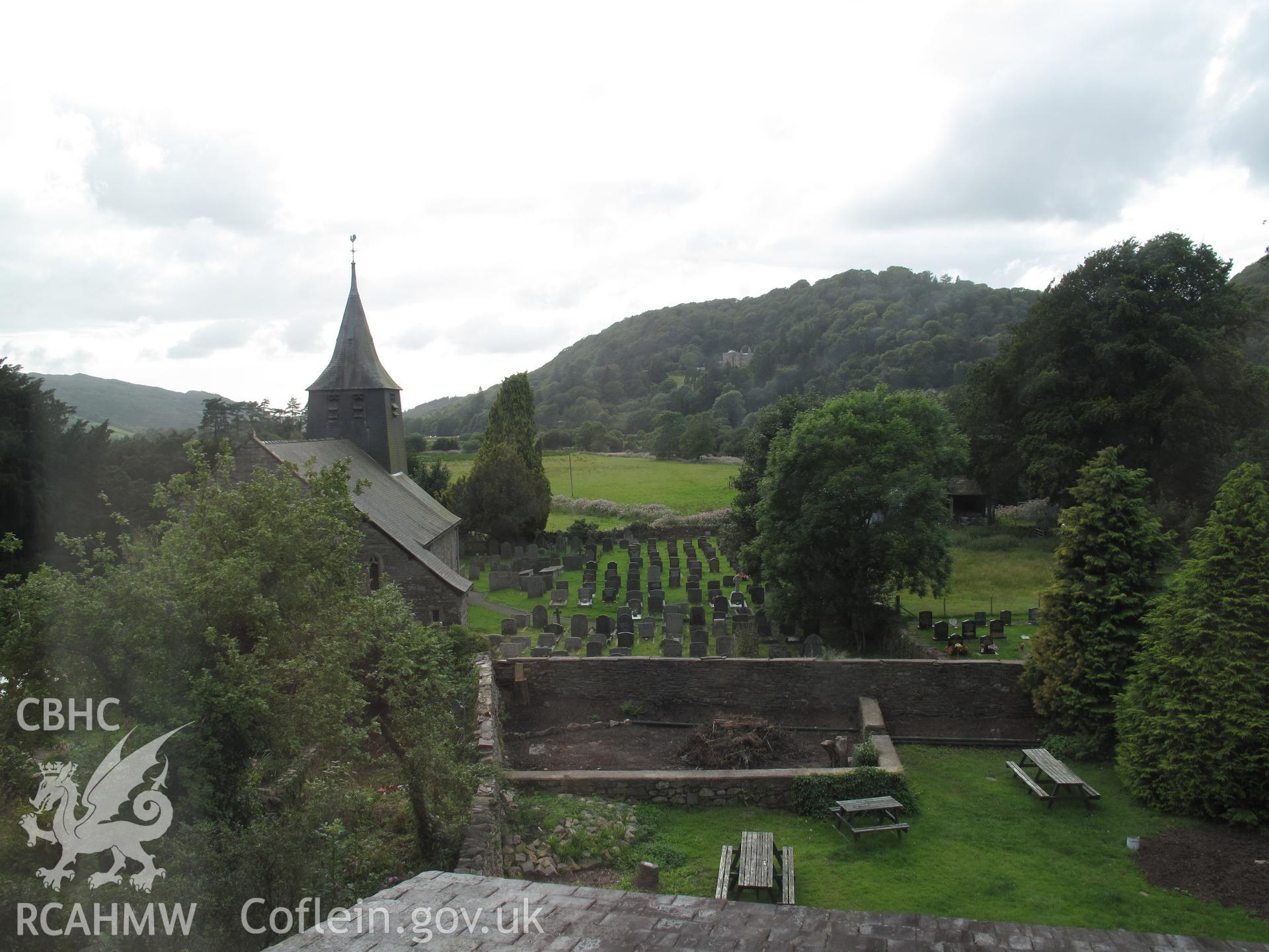 View of St Twrog's Church, Maentwrog, from the east, taken by Brian Malaws on 05 August 2009.