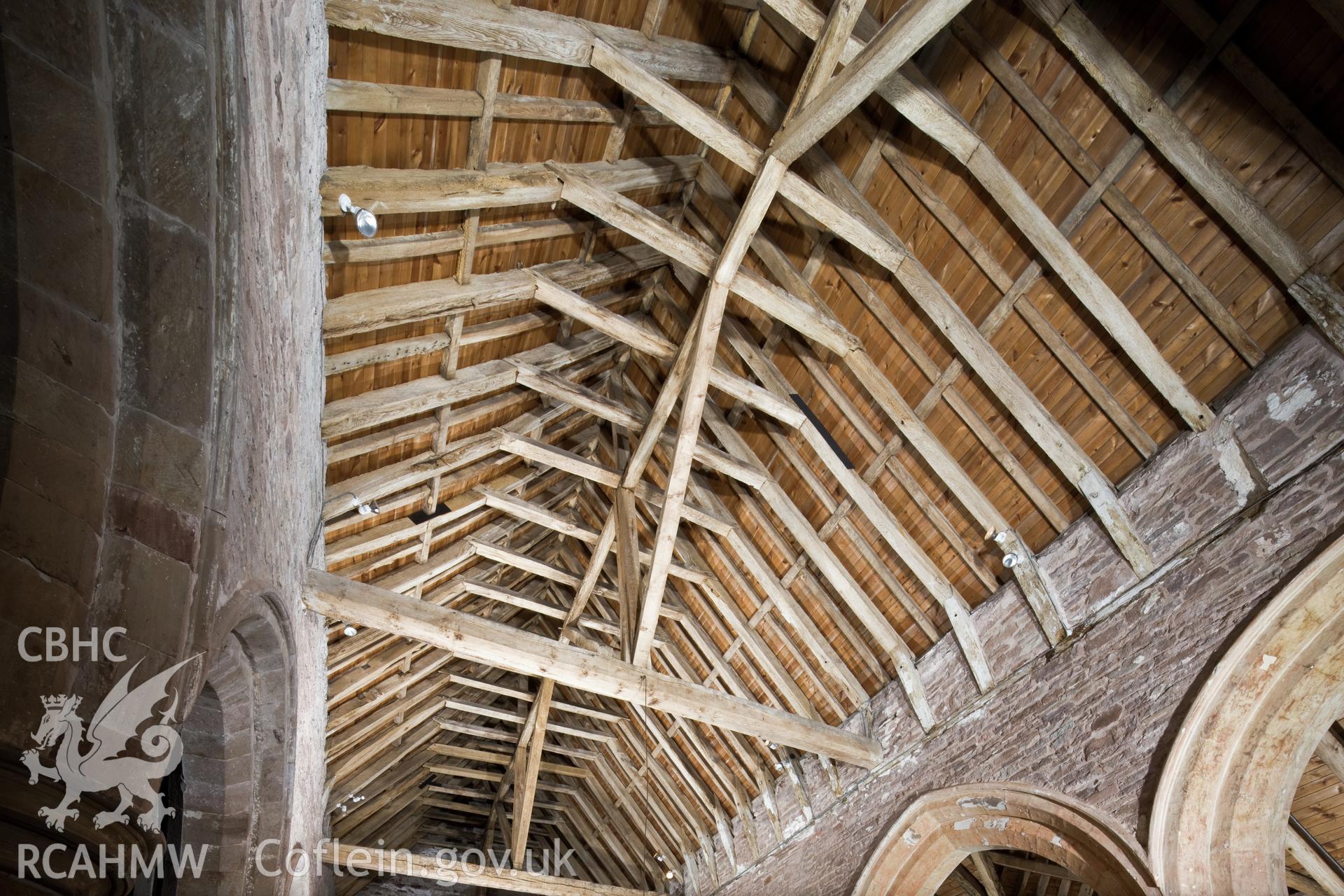 Interior of nave roof.