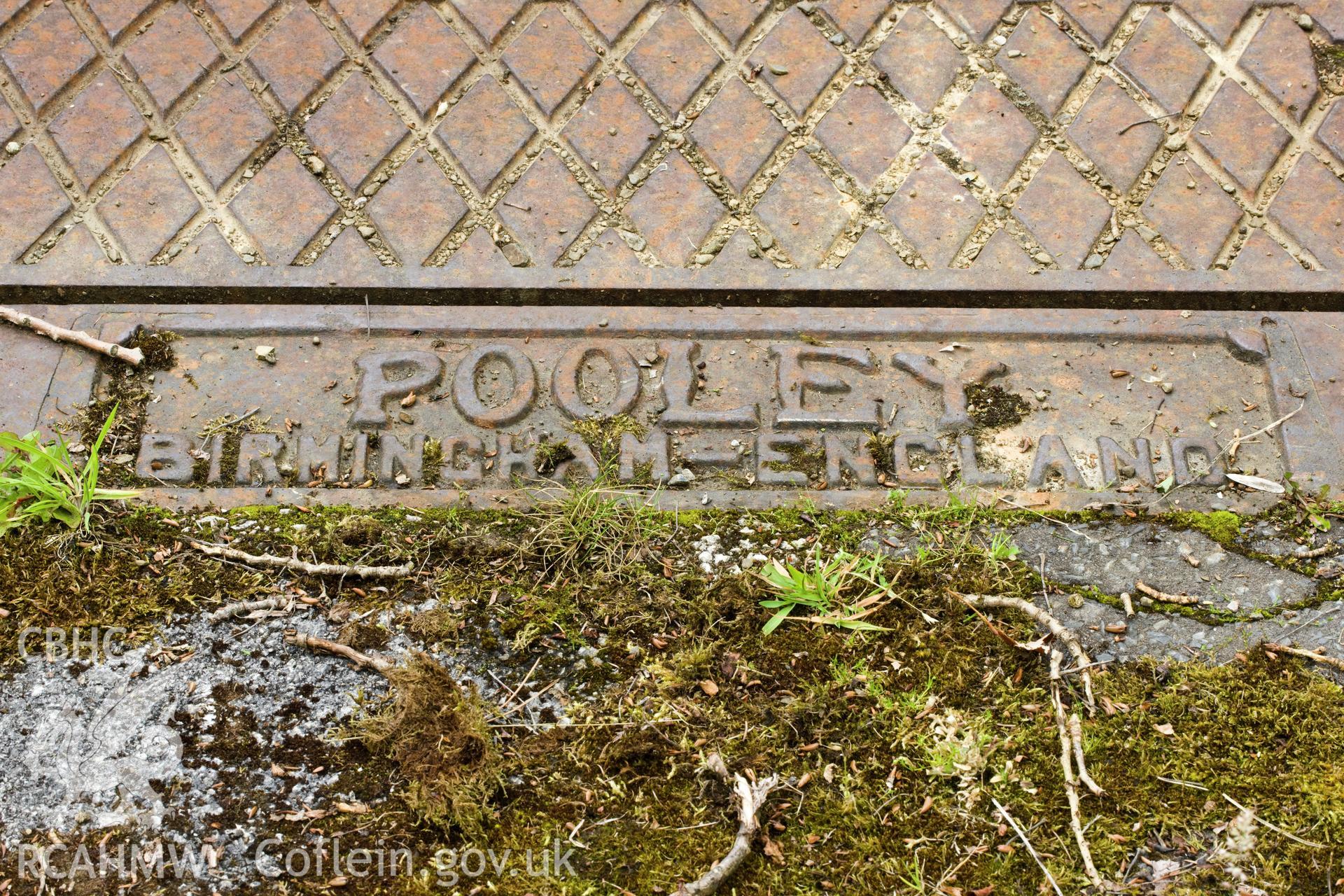 Weighbridge for coal deliveries, makers nameplate.