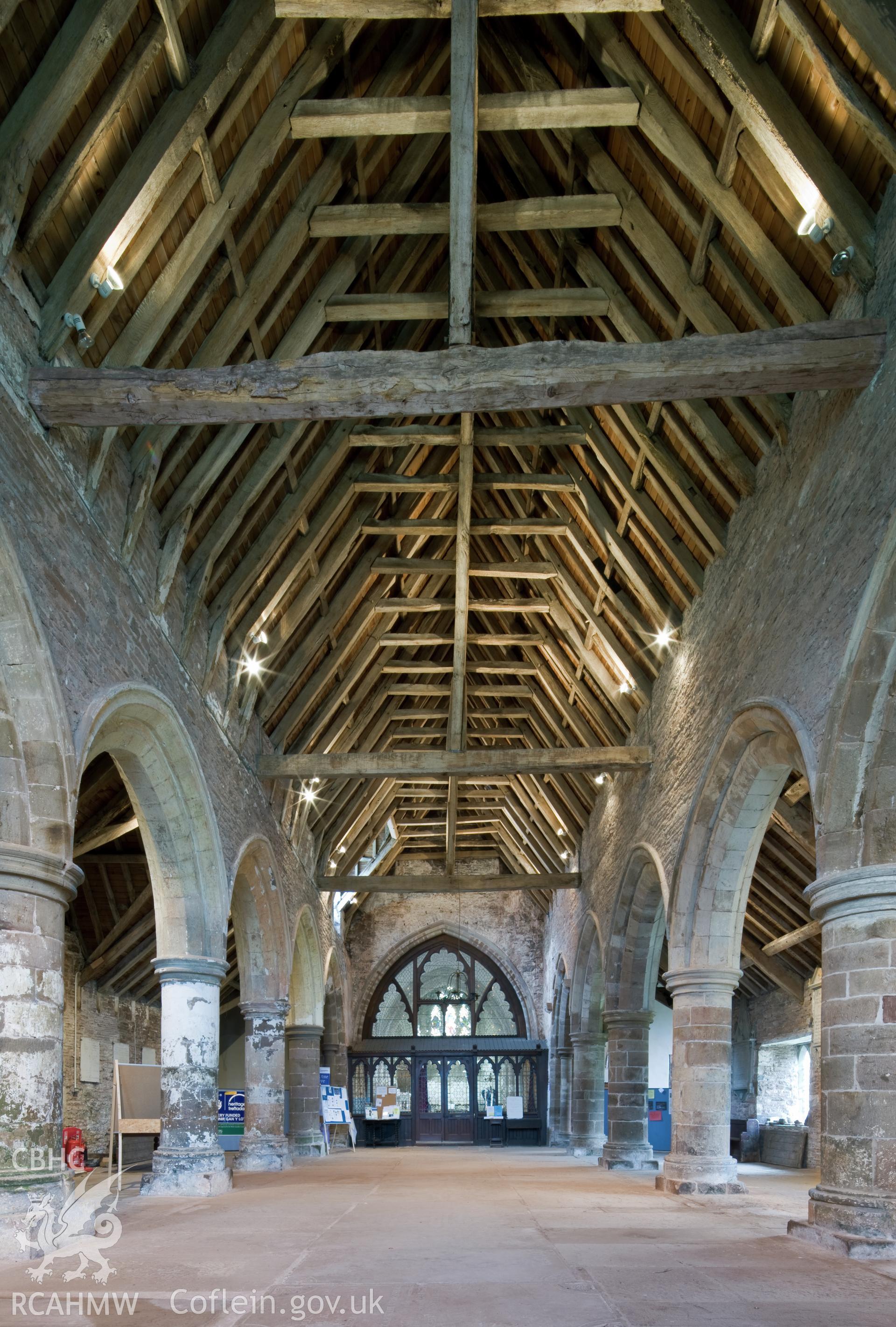 Interior of nave looking east.