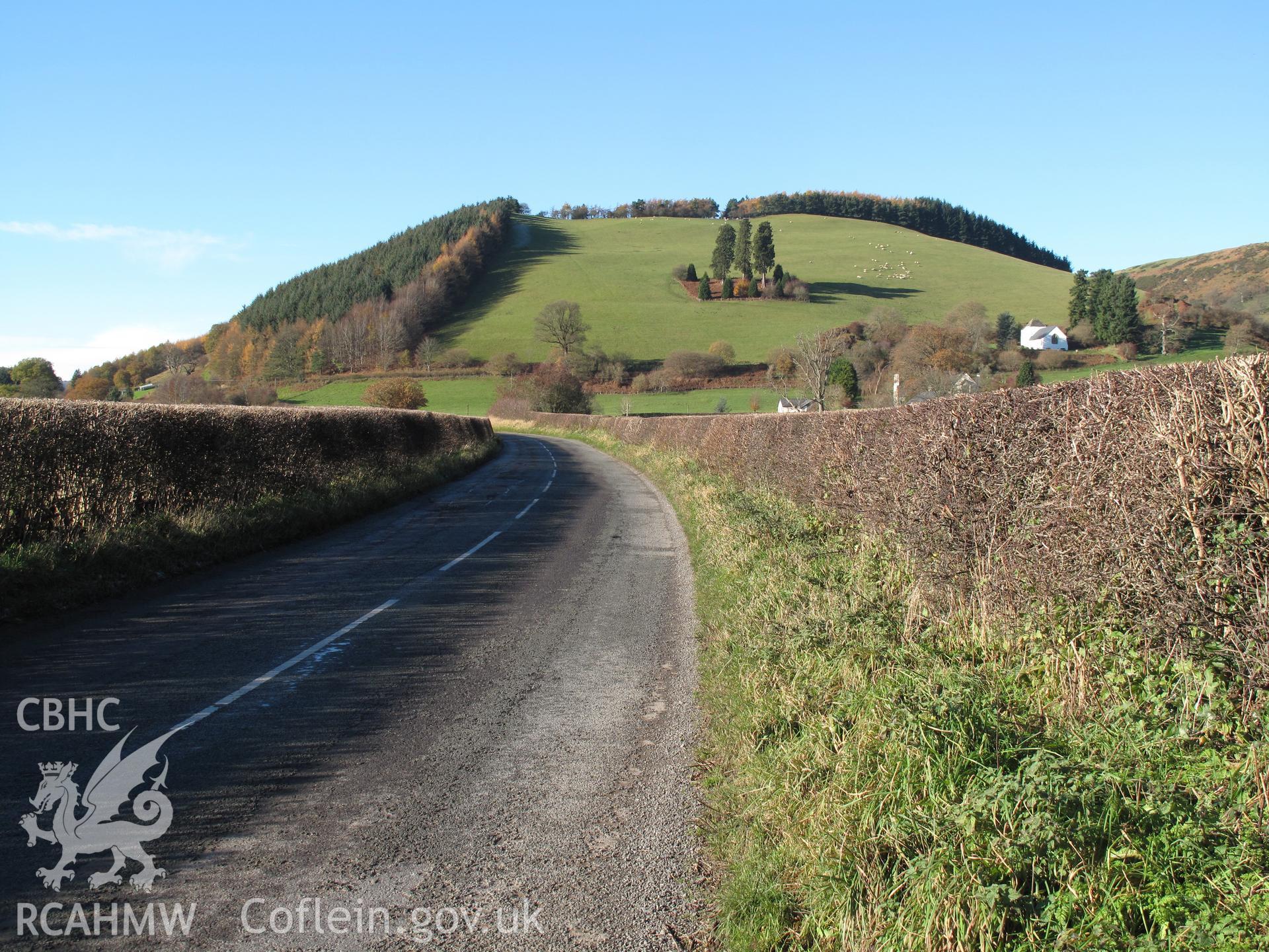 Site of the Battle of Pilleth from the east, taken by Brian Malaws on 15 November 2010.