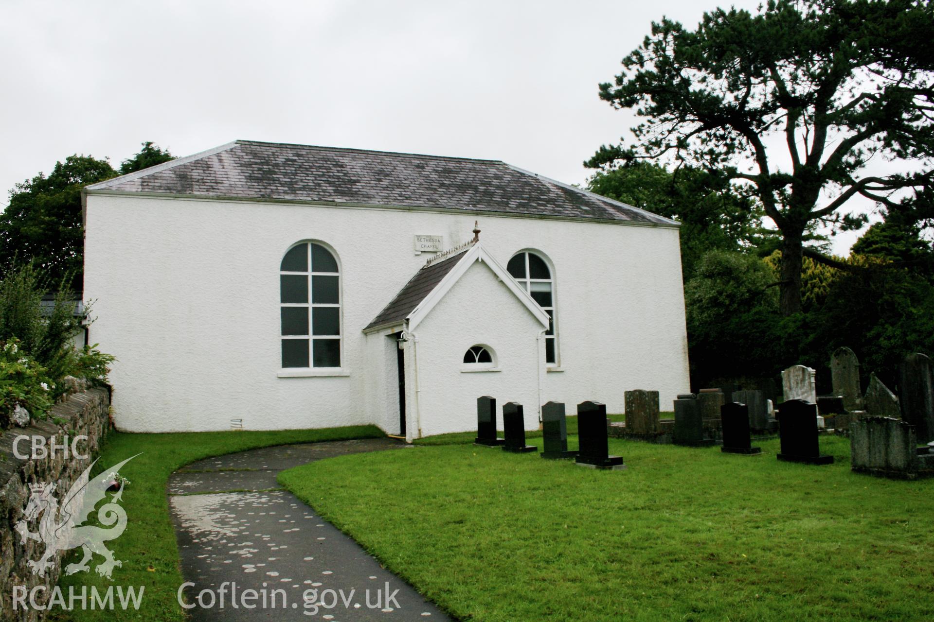 Bethesda Calvinistic Methodist Chapel, Burry Green, view of the facade from the south west