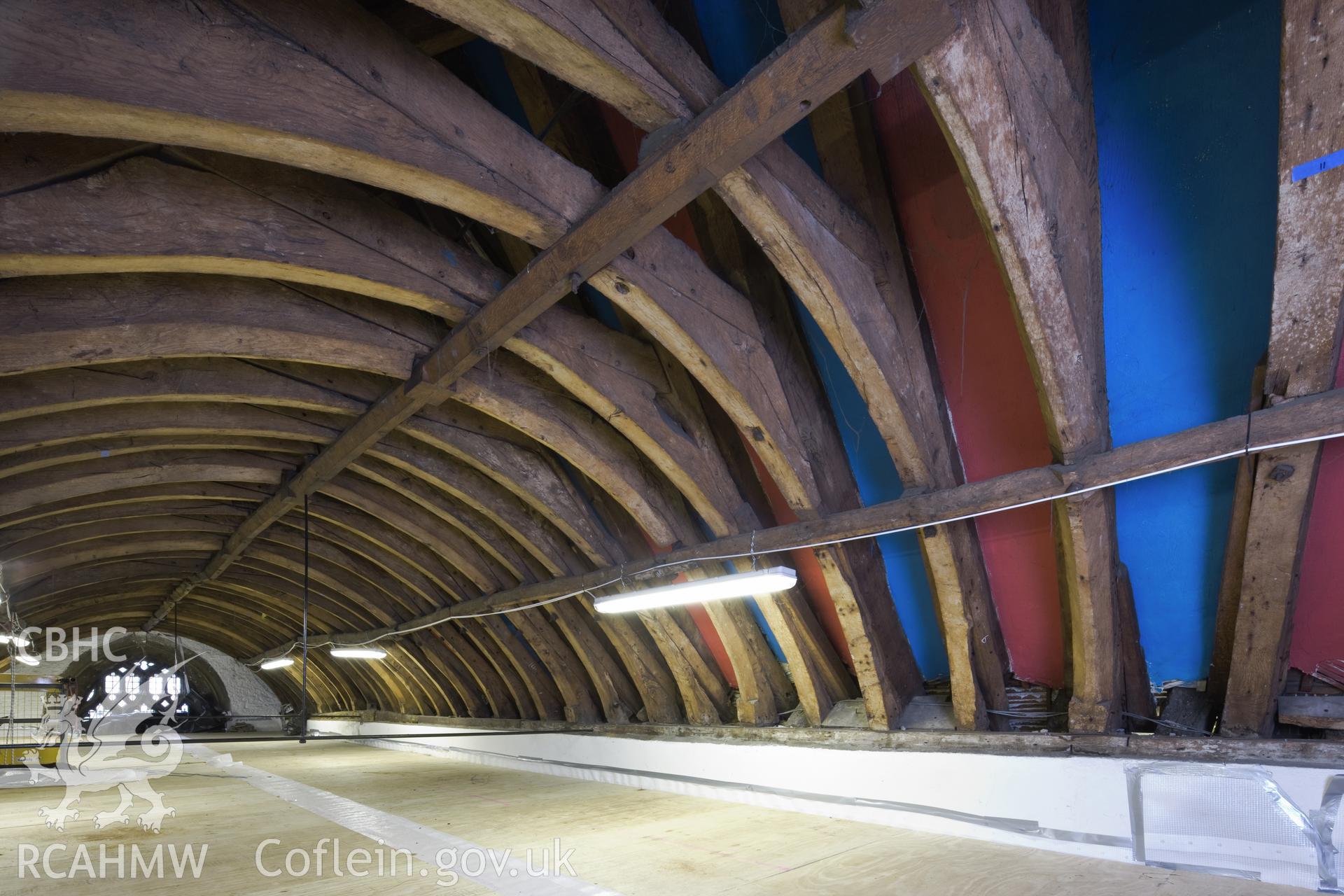 Nave roof interior.