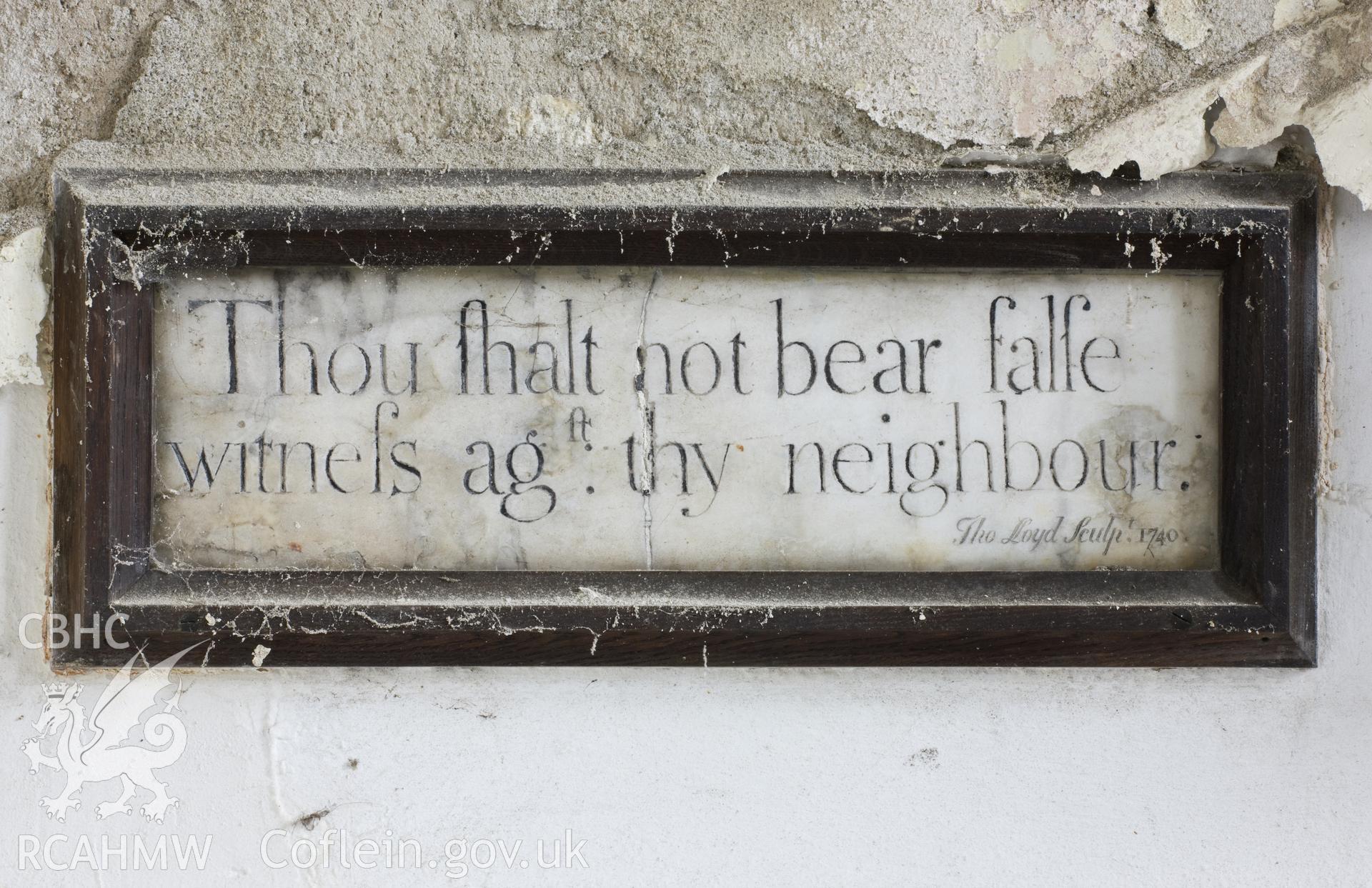 1740 enigmatic plaque.