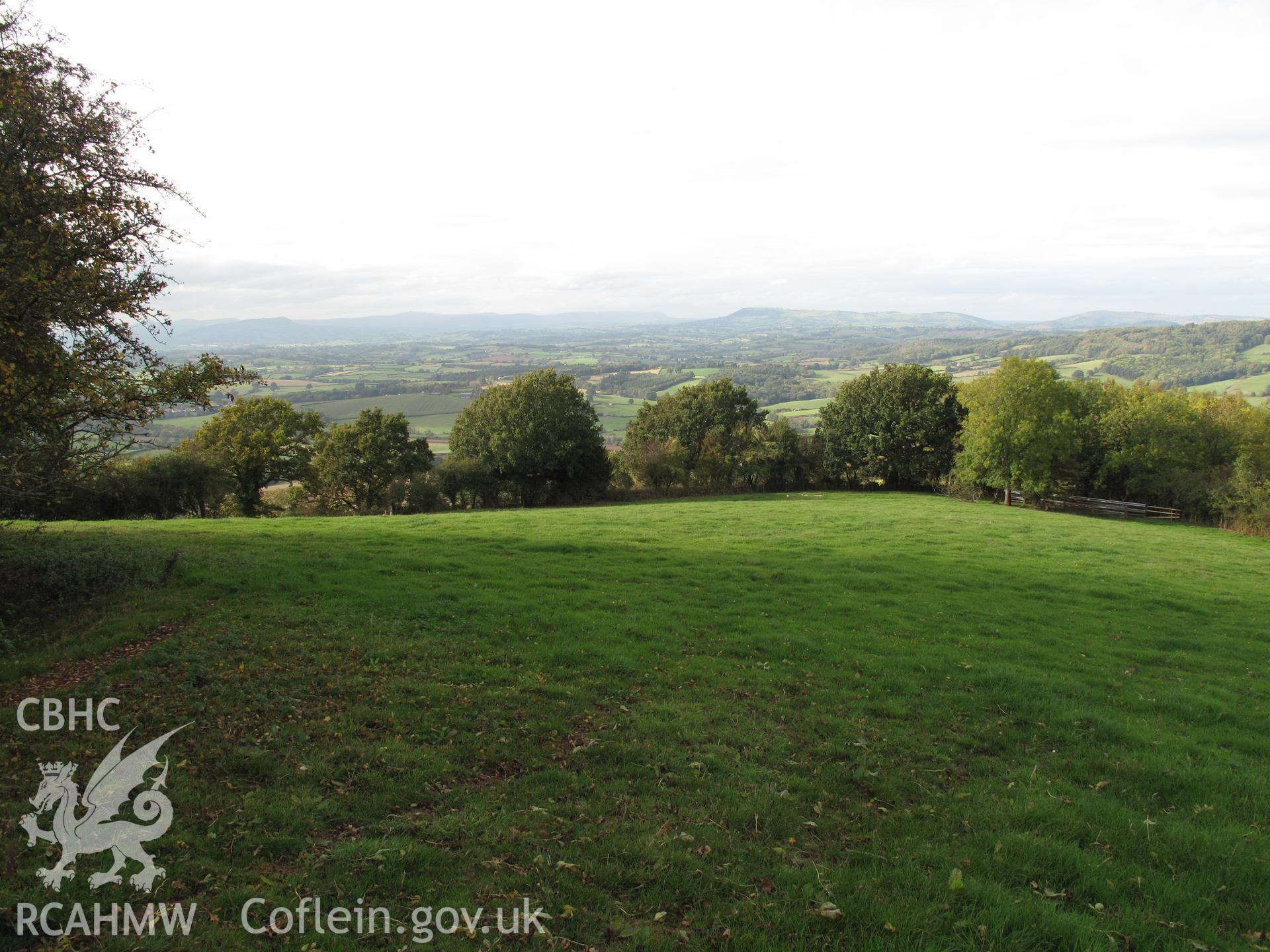 Site of the battle at Craig-y-dorth from the south, taken by Brian Malaws on 26 September 2011.