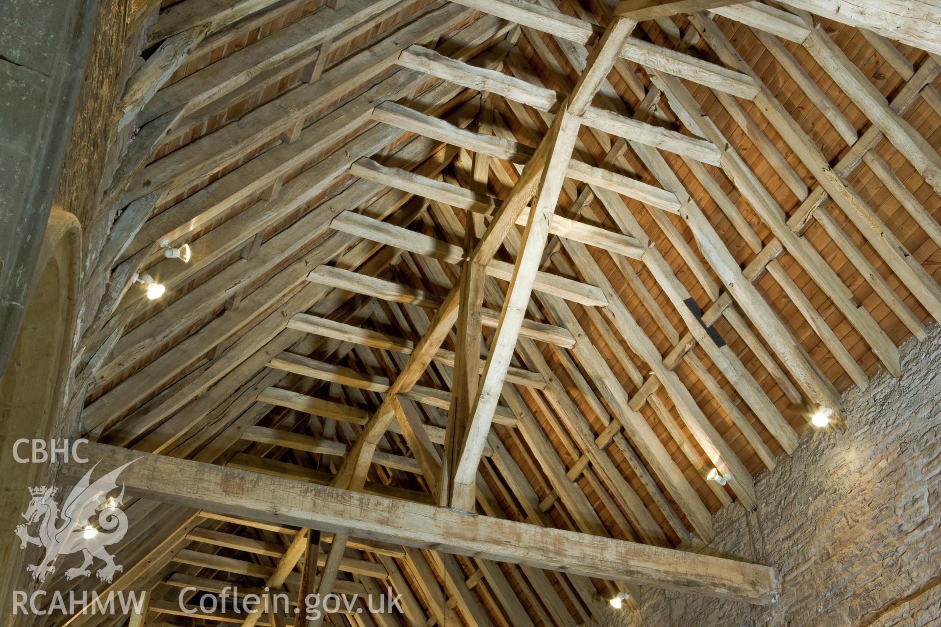 Interior of nave roof.