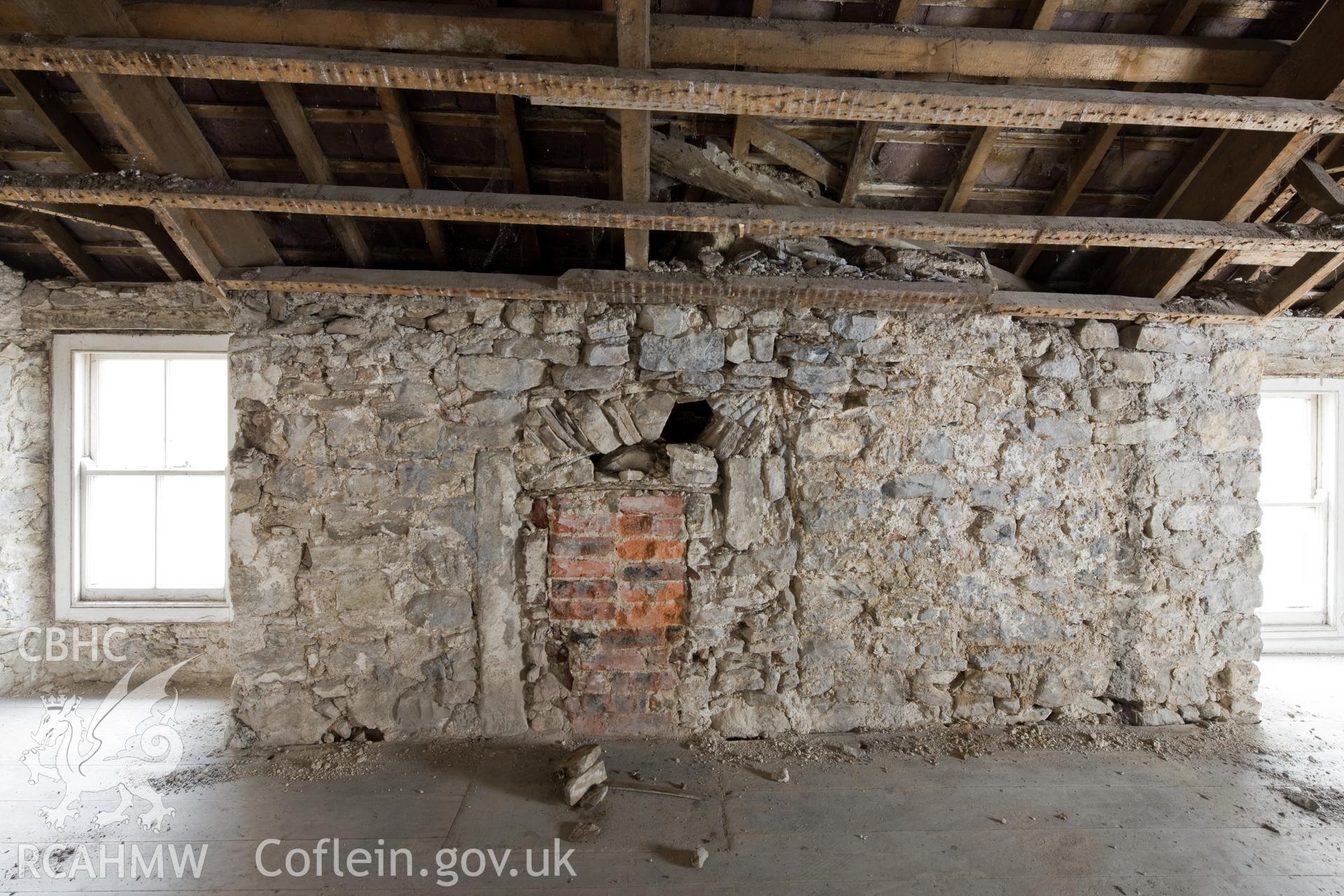 1st floor east side (N) fireplace