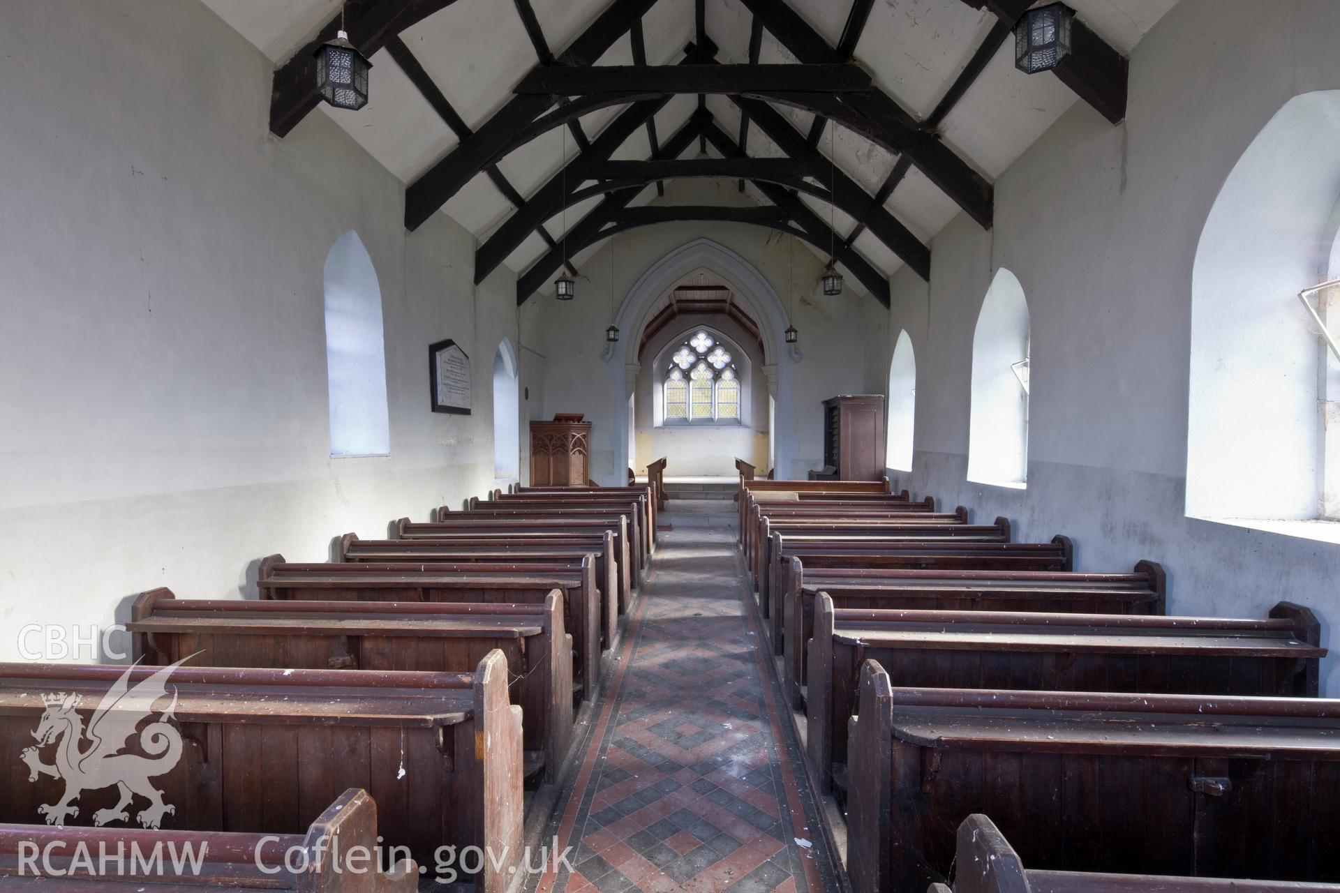 Interior, view from the west.