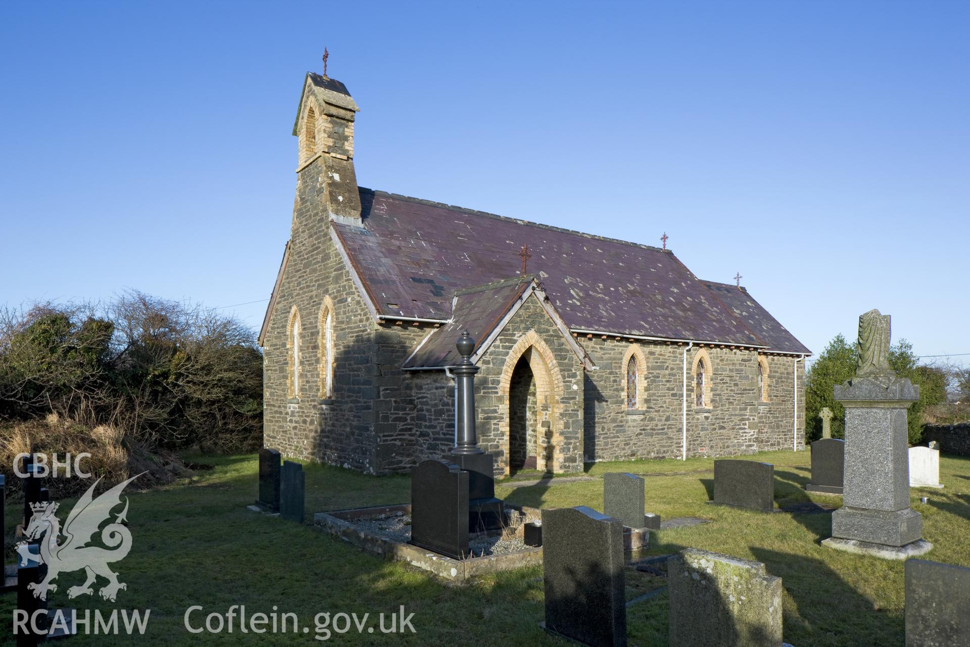 View from the west southwest.